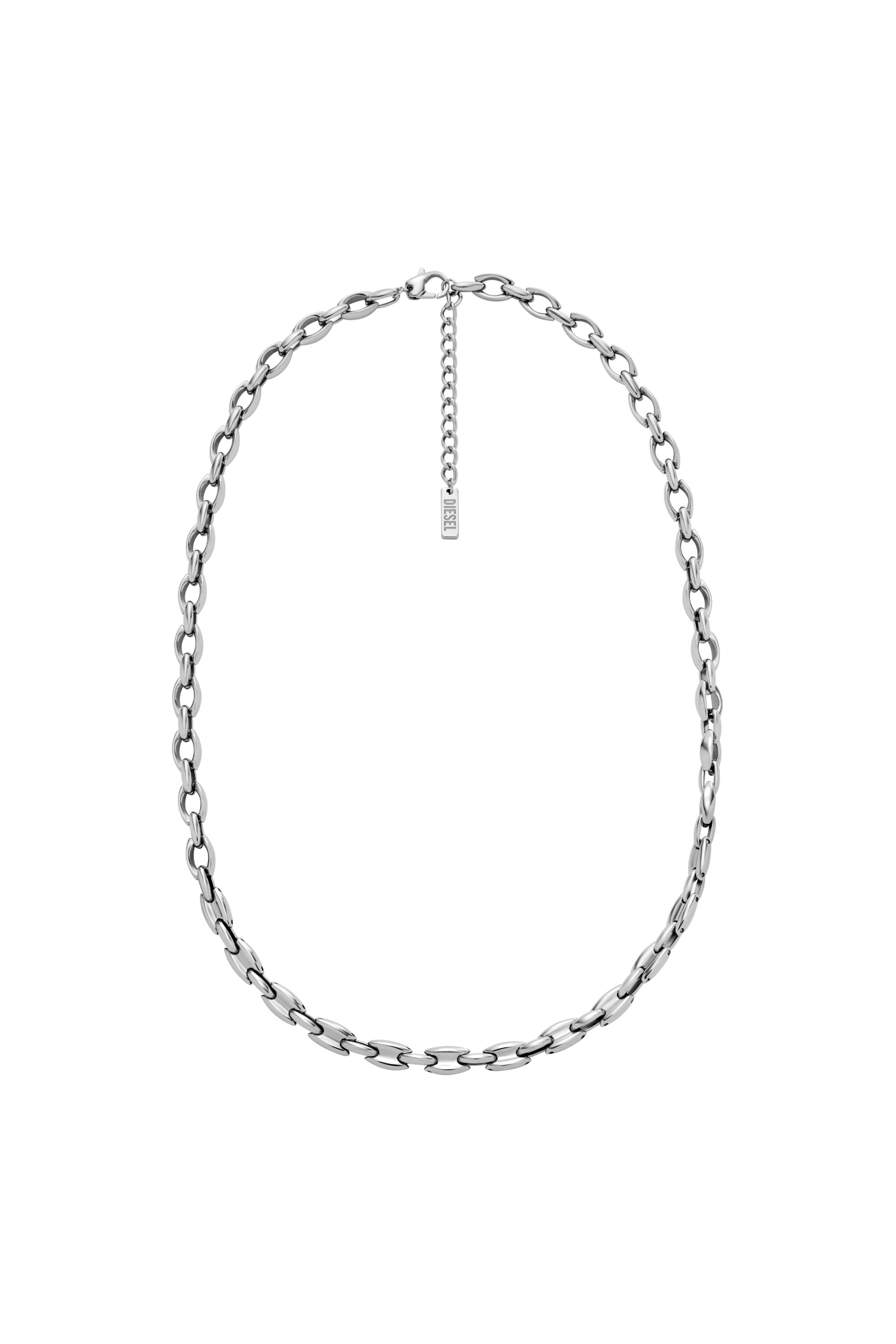 Diesel - DX1582040 JEWEL, Collier chaîne en acier inoxydable Mixte in Gris argenté - 1