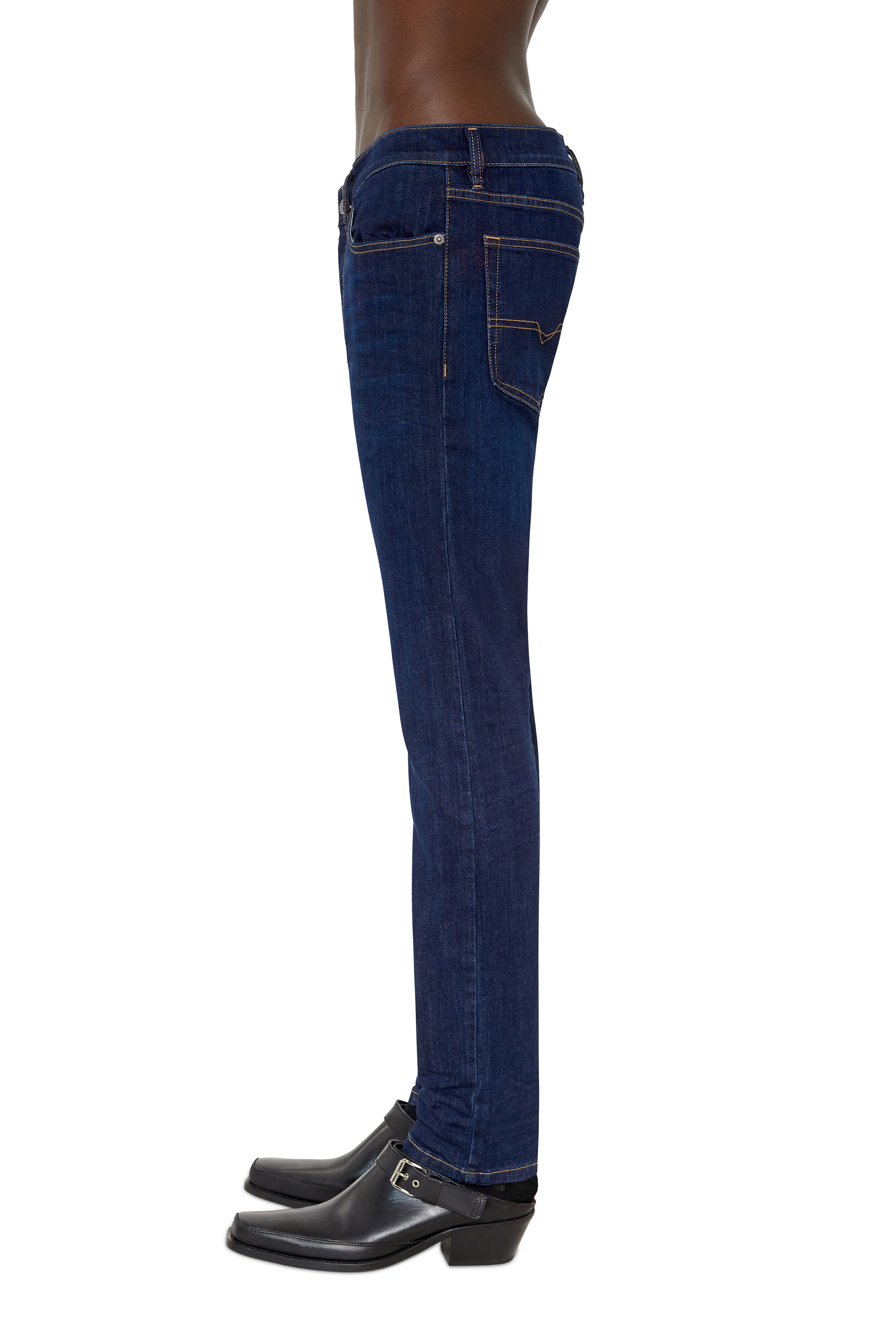 Diesel - D-Luster 0IHAQ Slim Jeans, Dark Blue - Image 4