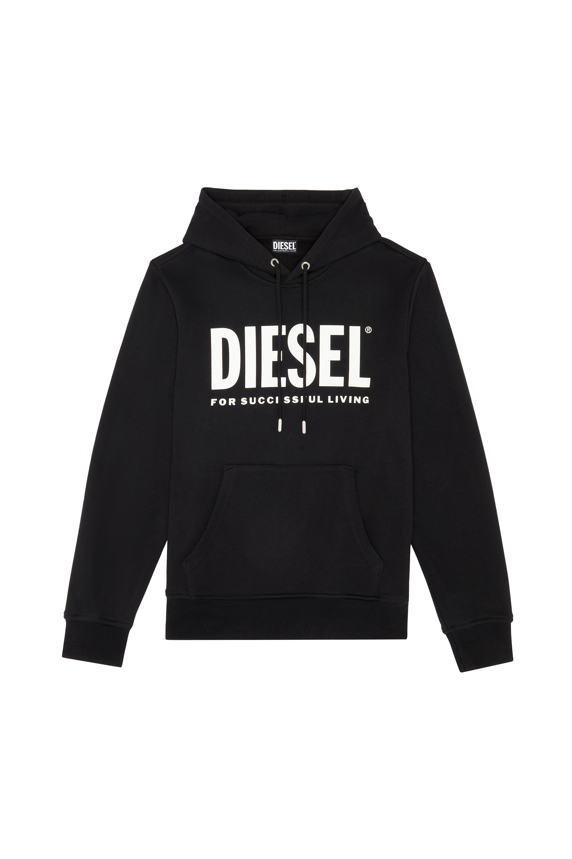 S-GIRK-HOOD-ECOLOGO, Schwarz - Sweatshirts