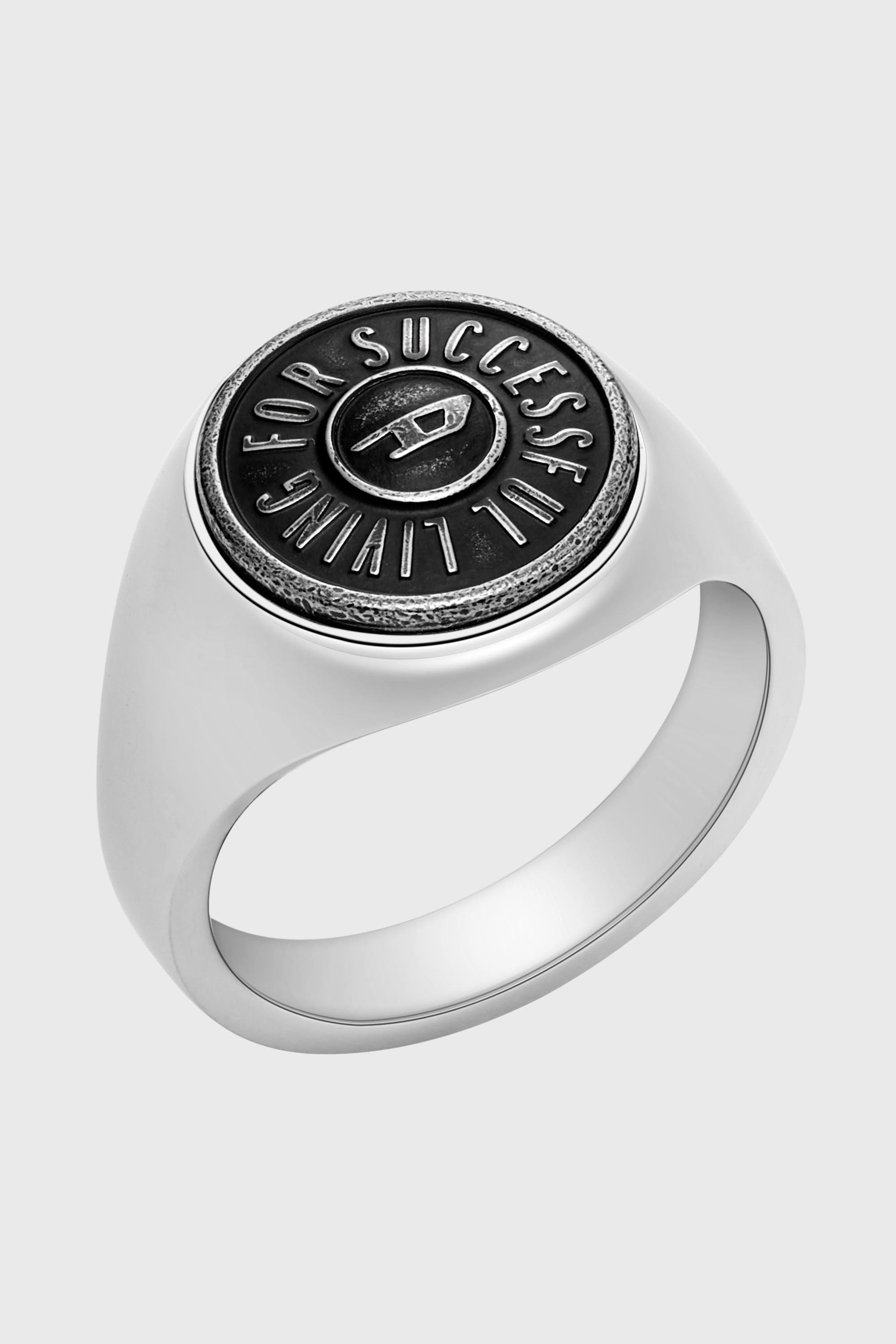 Diesel - DX1463, Bague en acier inoxydable Homme in Gris argent&eacute; - 1