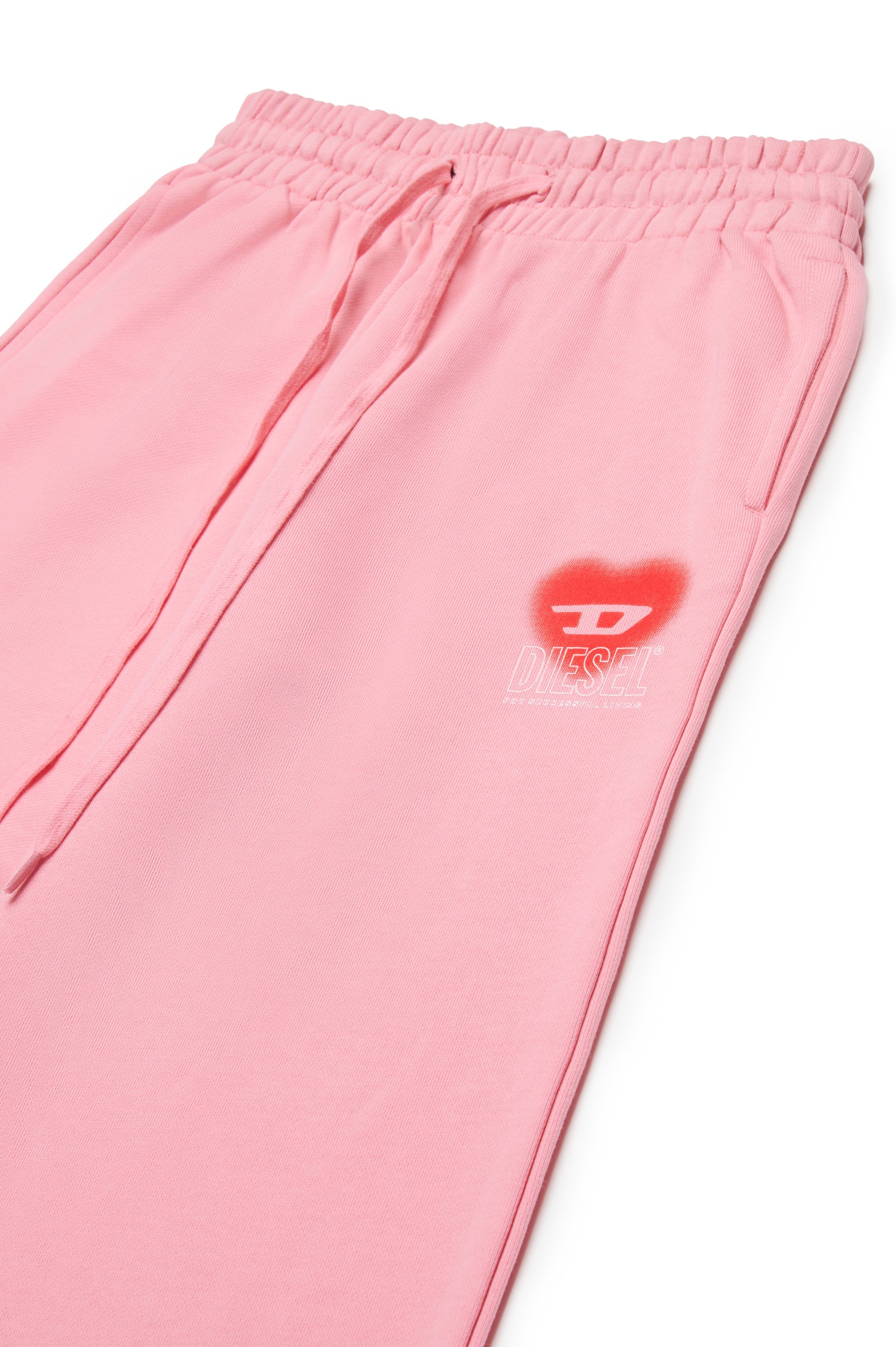 Diesel - PCUORE, Pantalon de survêtement avec graphique de cœur D Femme in Rose - 3