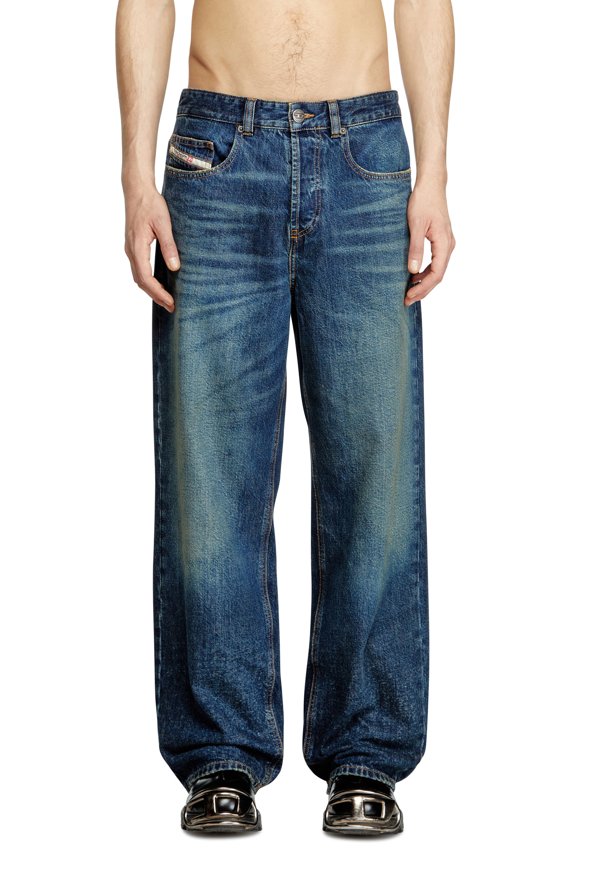 Diesel - Herren Relaxed Jeans 2001 D-Macro 0ABDJ, Mittelblau - 4