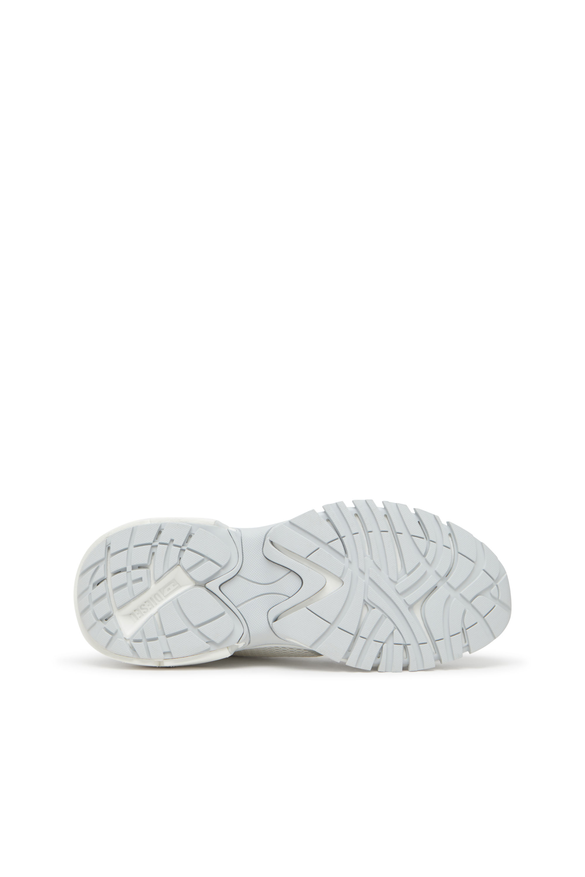 S-PRO-V-DENSE LOW W, Weiß/Silber Diesel - S-PRO-V-DENSE LOW W, Damen S-Pro-V-Dense-Sneakers aus Metallic-Mesh mit Oval D-Logo in Weiß/Silber - 5