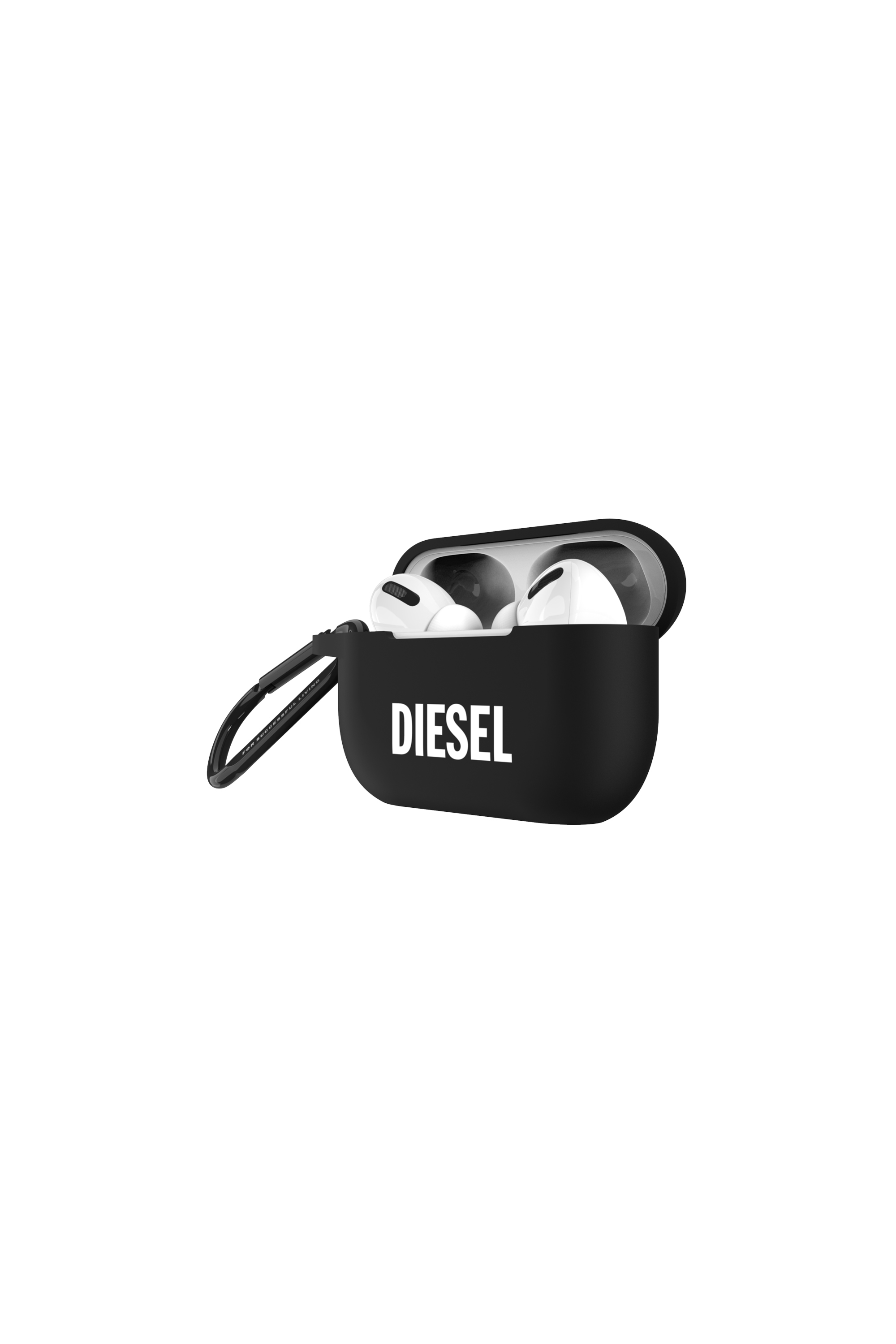 Diesel - 45835 AIRPOD CASE, Unisex Cover in silicone per AirPods Pro in Nero - Image 3