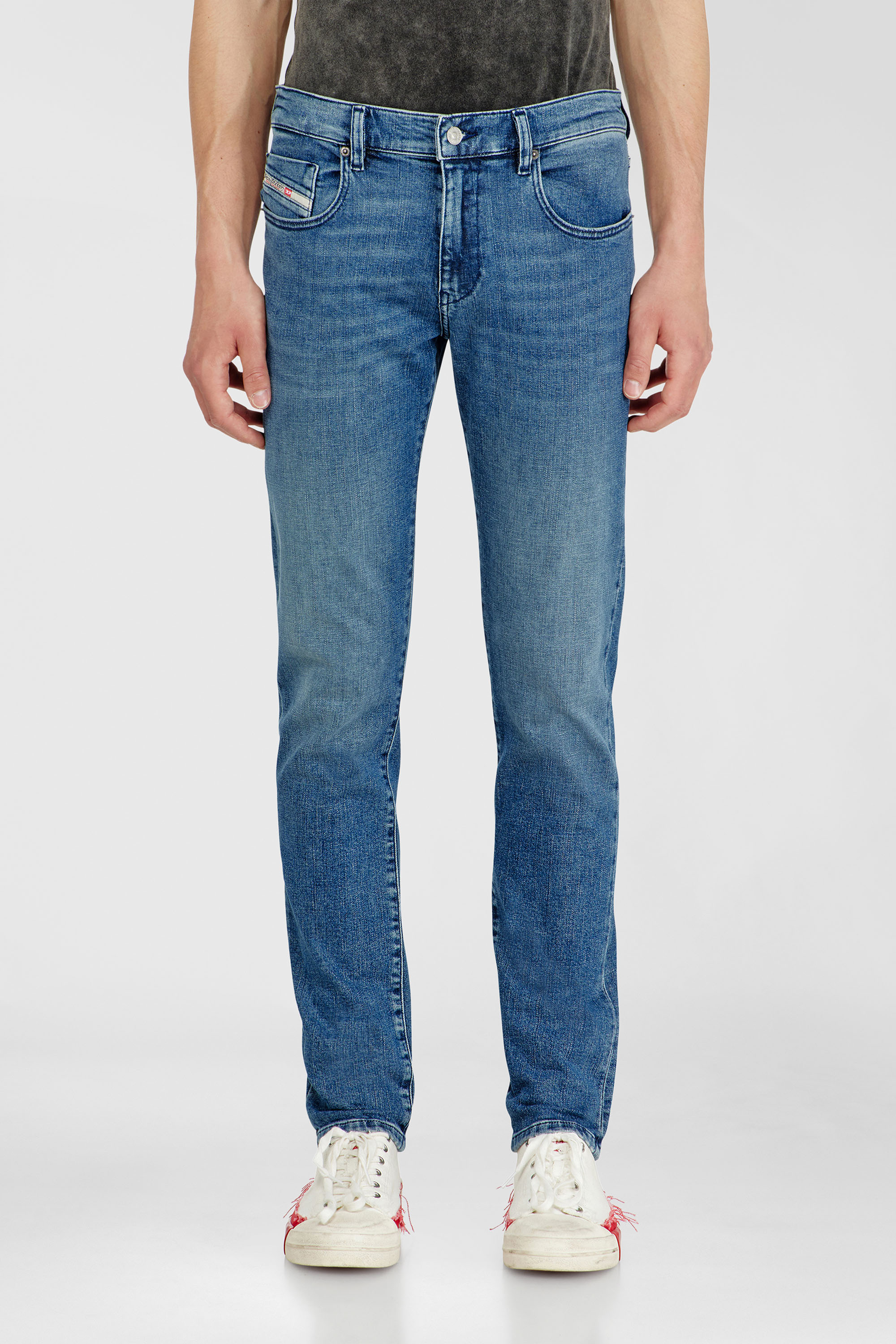 Diesel - Herren Slim Jeans 2019 D-Strukt 0HDBK, Mittelblau - 1