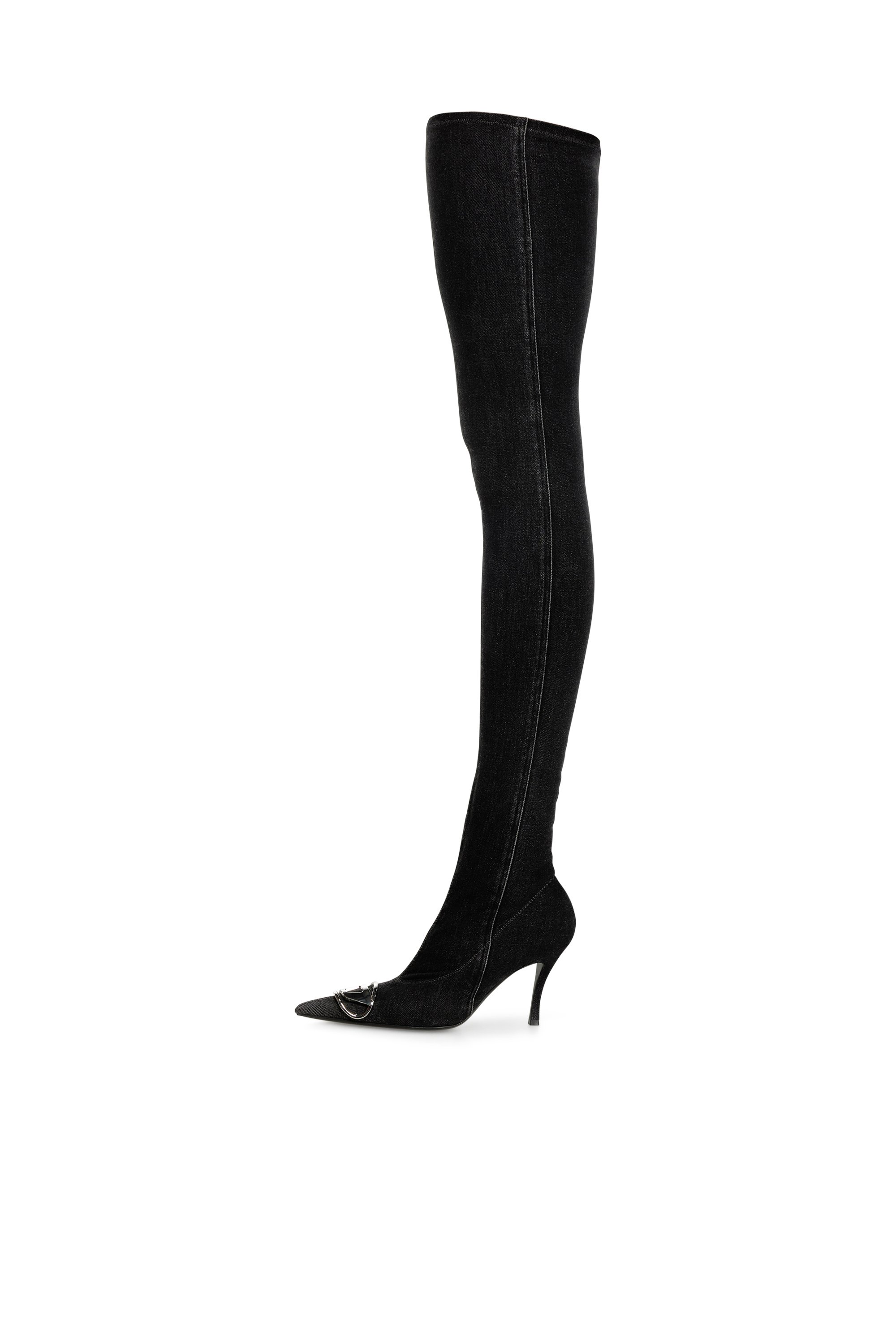 Diesel - D-VENUS TBT D, Woman's Over the knee boot in Black - 2