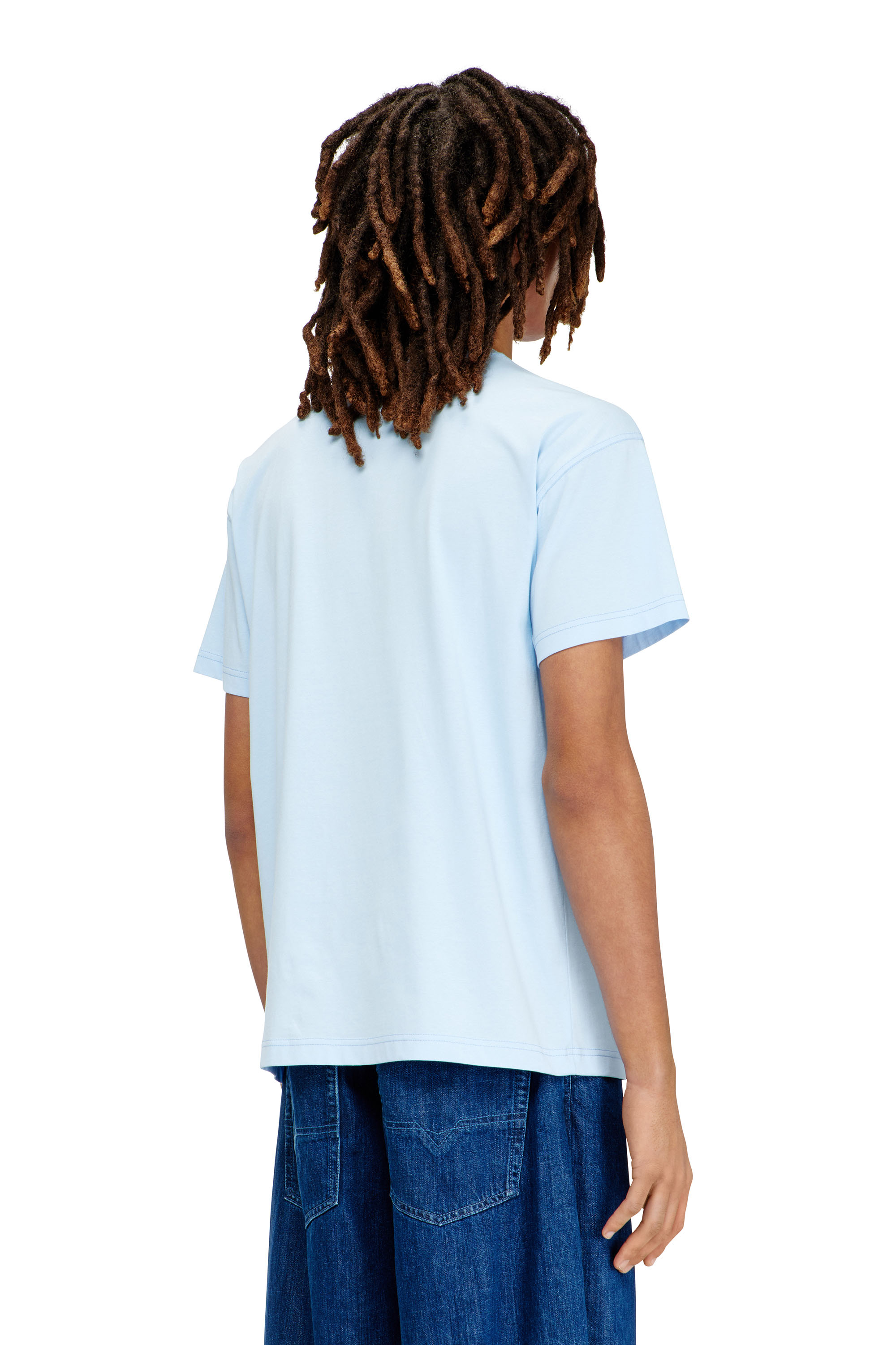 Diesel - T-NORM-V13, T-shirt avec imprim&eacute; plastisol Homme in Bleu - 4