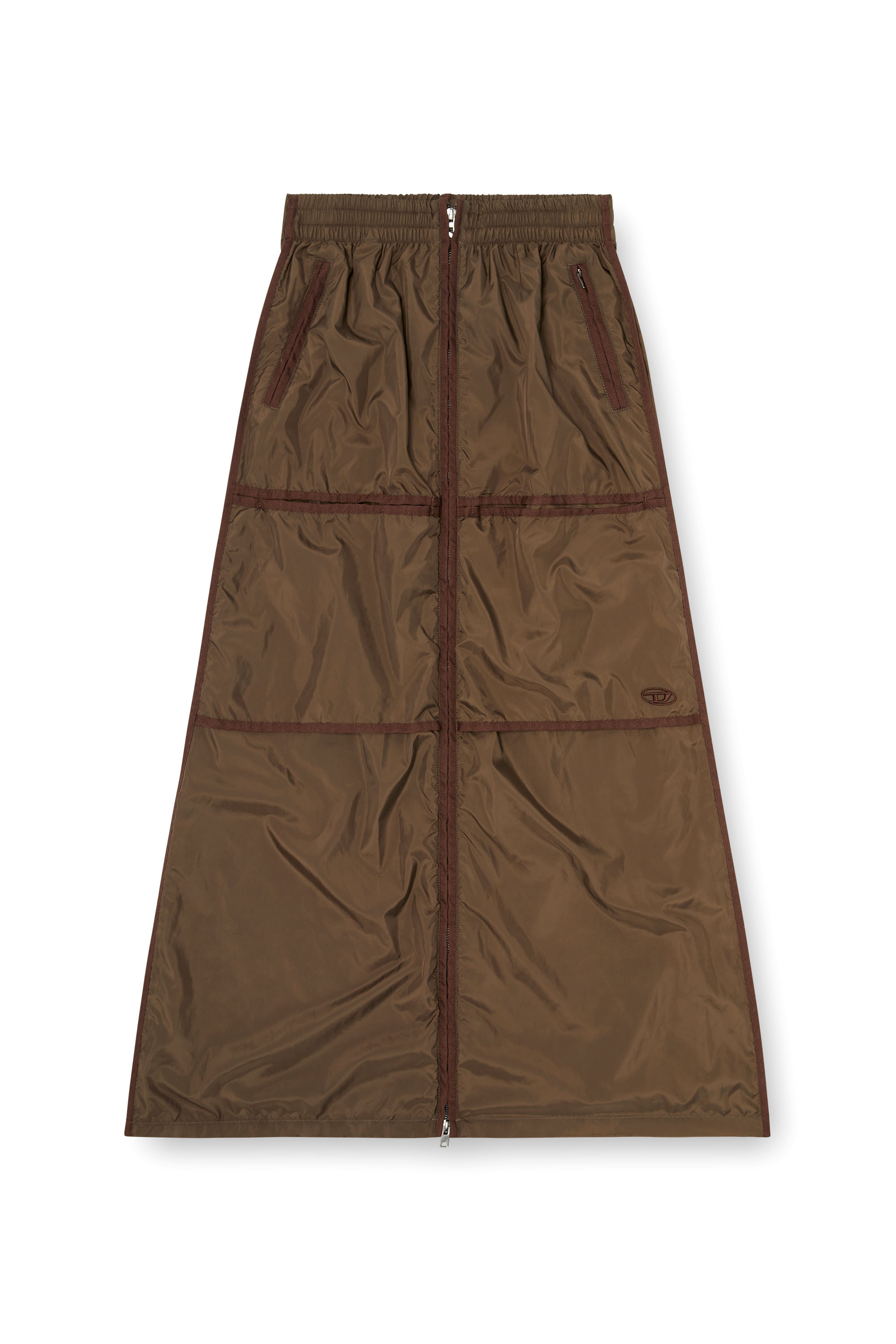 Diesel - O-HYTON, Gonna maxi stile windbreaker con zip frontale Donna in ToBeDefined - 4