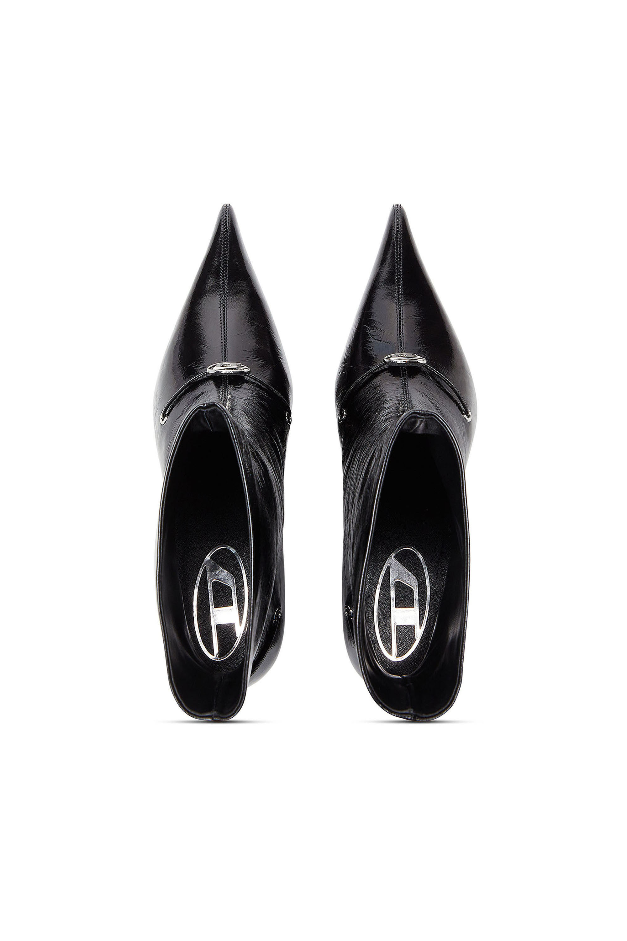 Diesel - D-JEWELS  40 TUBE, D-Ten&Half - Bottines en cuir naplak Femme in Noir - 5