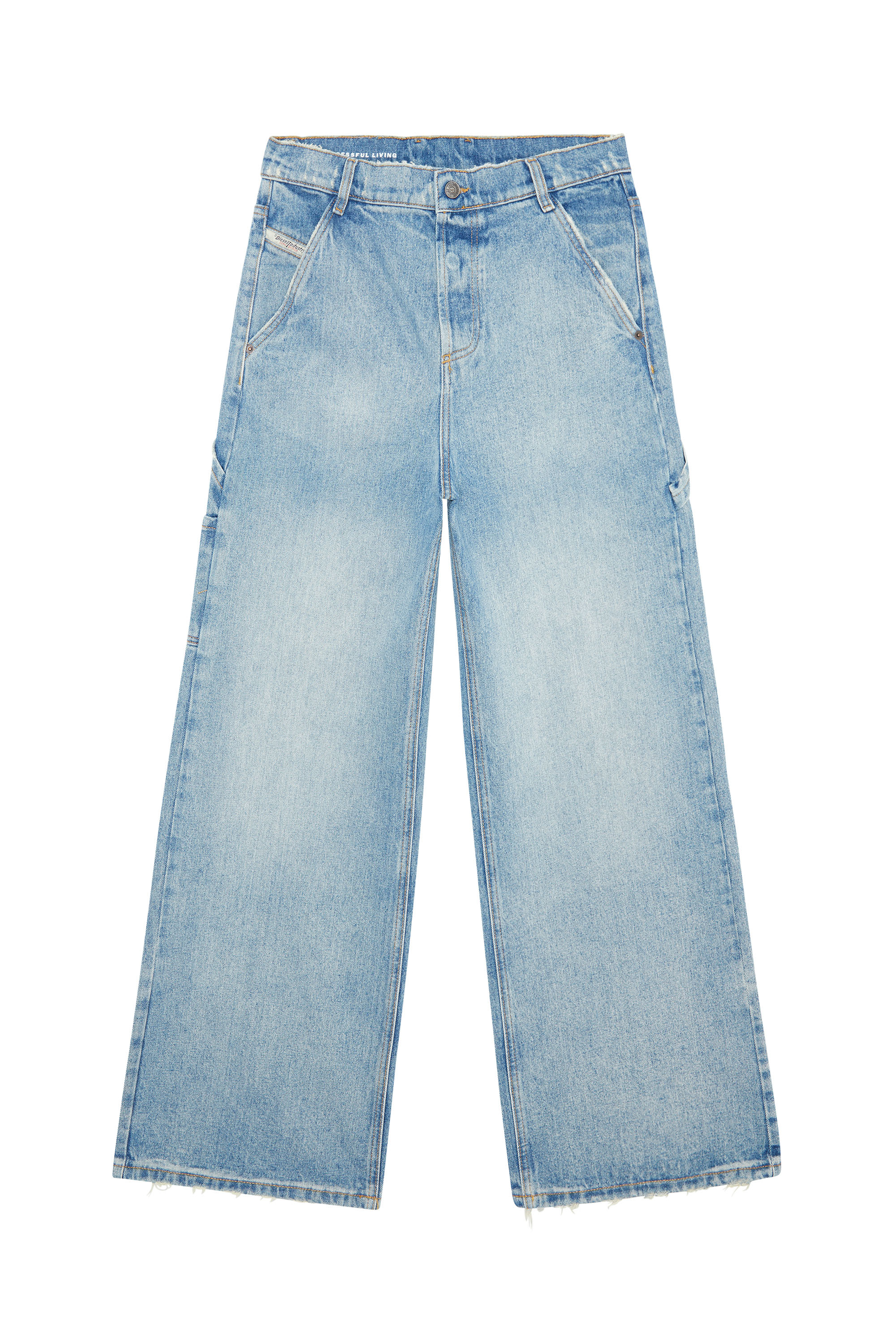 Diesel - D-Sire 0EMAG Straight Jeans, Bleu Clair - Image 3