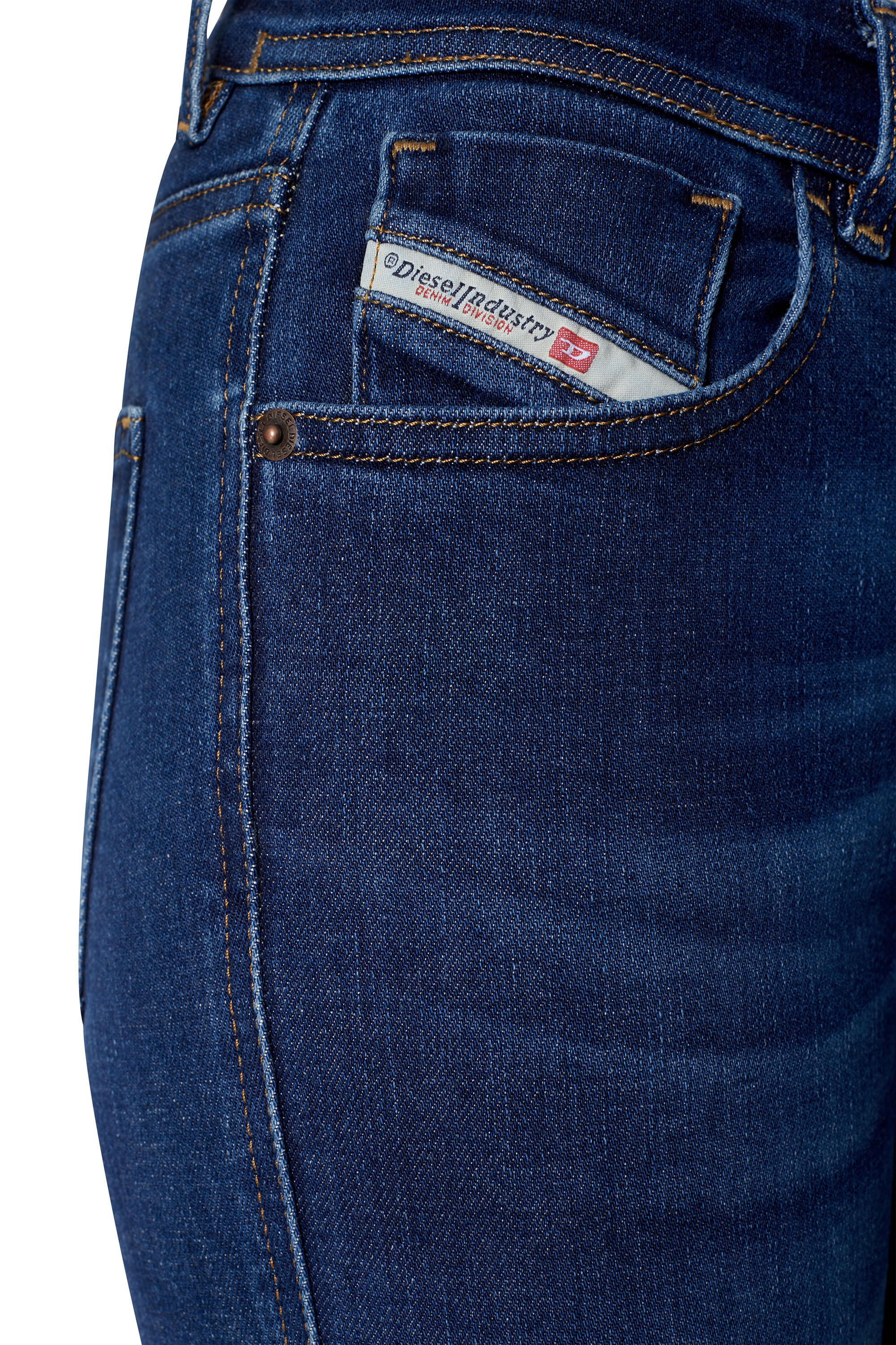 Diesel - Super skinny Jeans 2017 Slandy 09C19, Dark Blue - Image 4