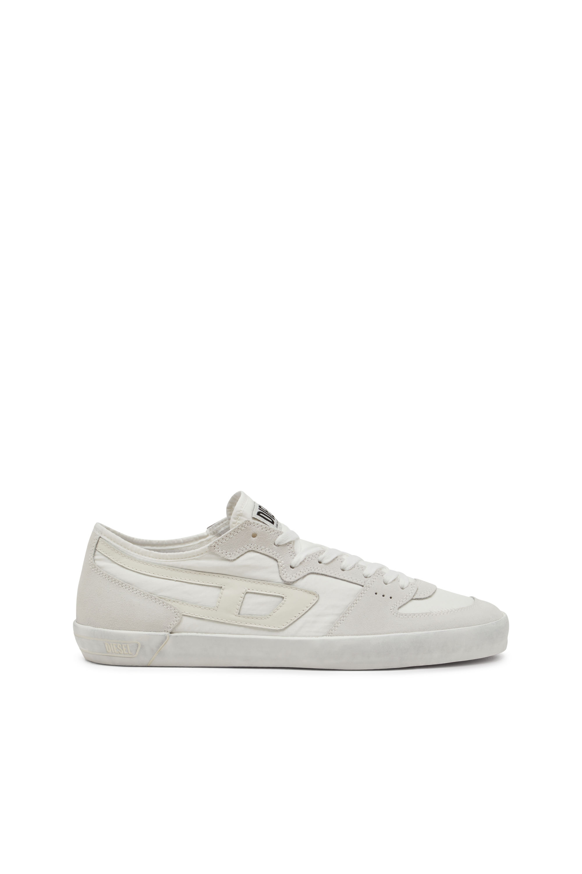 Diesel - S-LEROJI D-1 LOW, S-Leroji D-Sneakers en ripstop matelassé et cuir suédé Homme in Blanc - 1