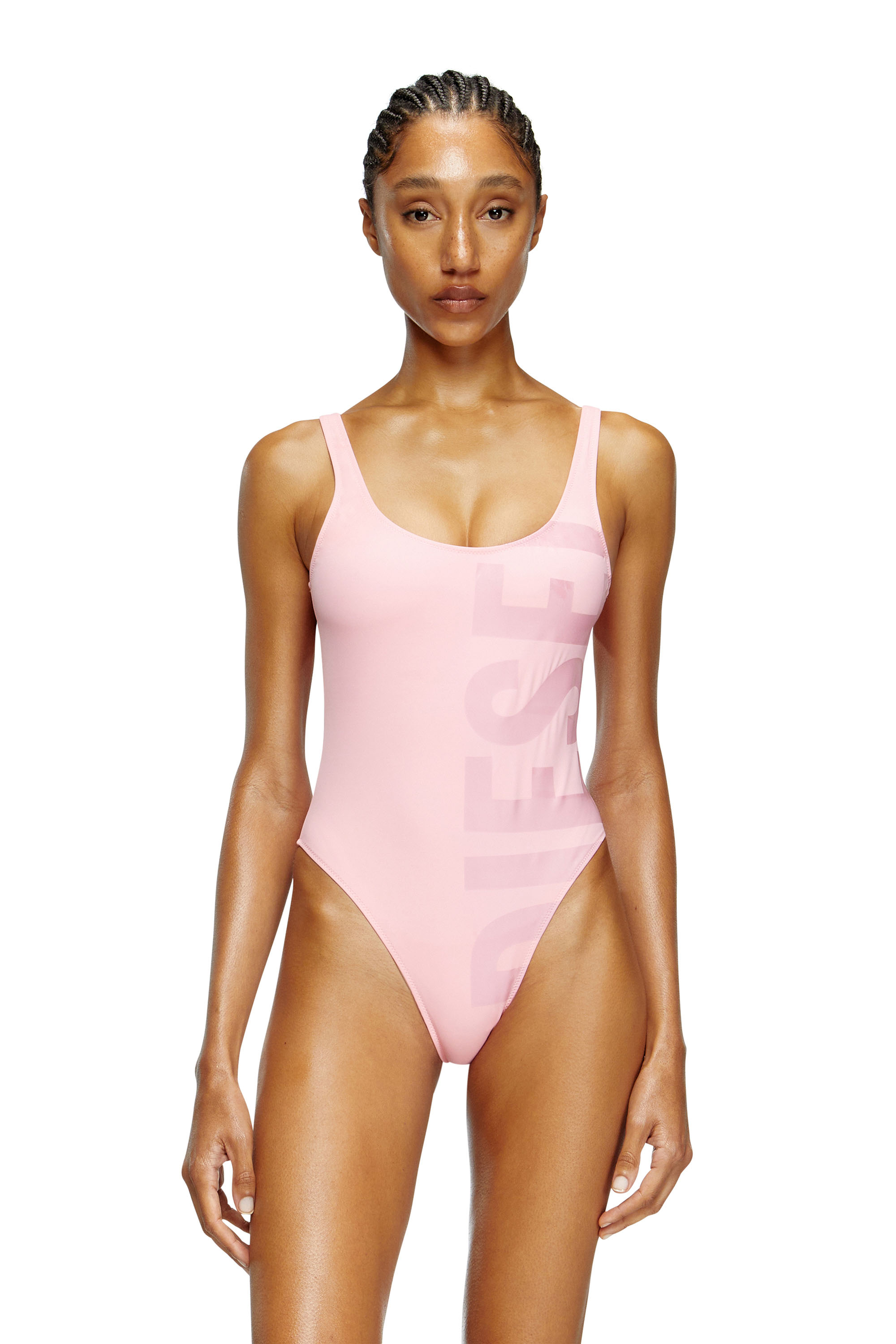 Diesel - BFSW-KYLIA, Maillot de bain avec maxi imprimé Diesel Femme in Rose - 1