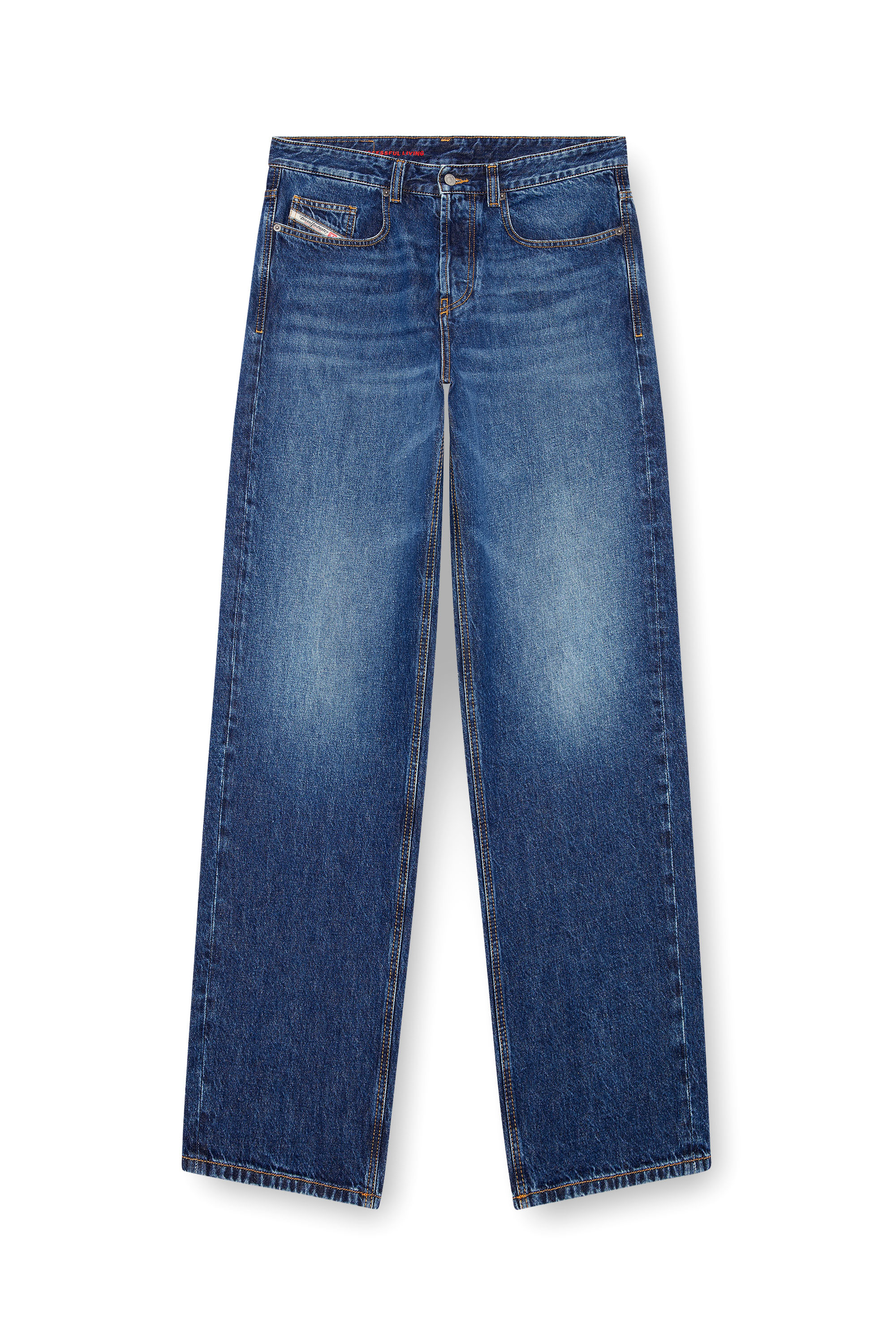 Diesel - Man's Straight Jeans 2001 D-Macro 09I27, Medium blue - 3