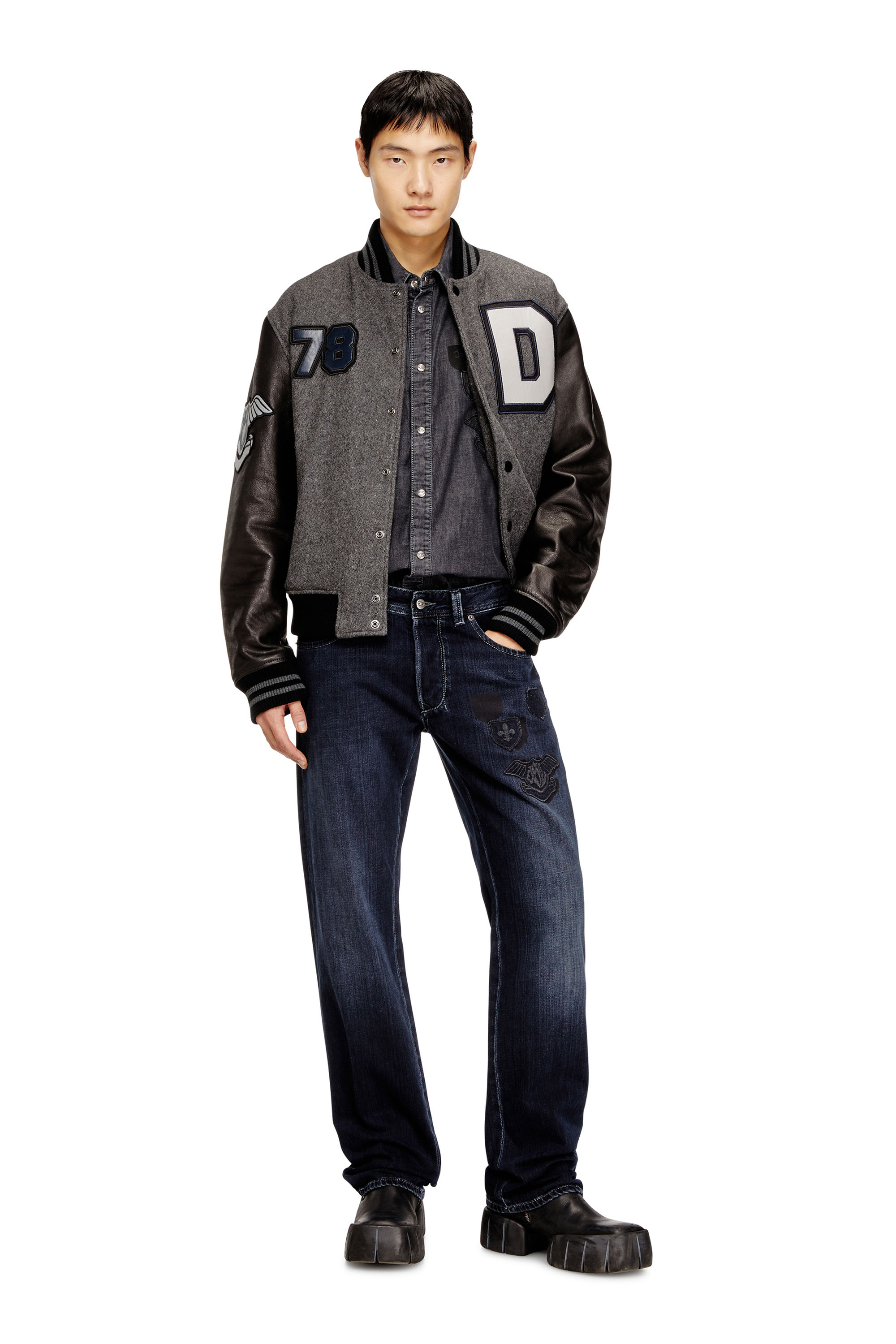 Diesel - Herren Regular Jeans 1985 Larkee 09Q19, Dunkelblau - 2