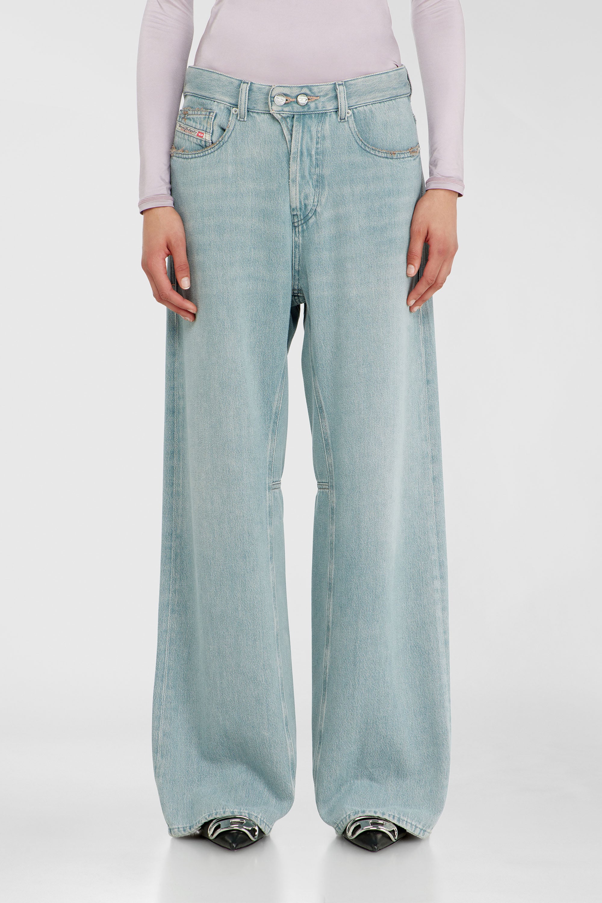 Diesel - Relaxed Jeans 1996 D-Sire 09P84 Donna, Blu Chiaro - Image 1