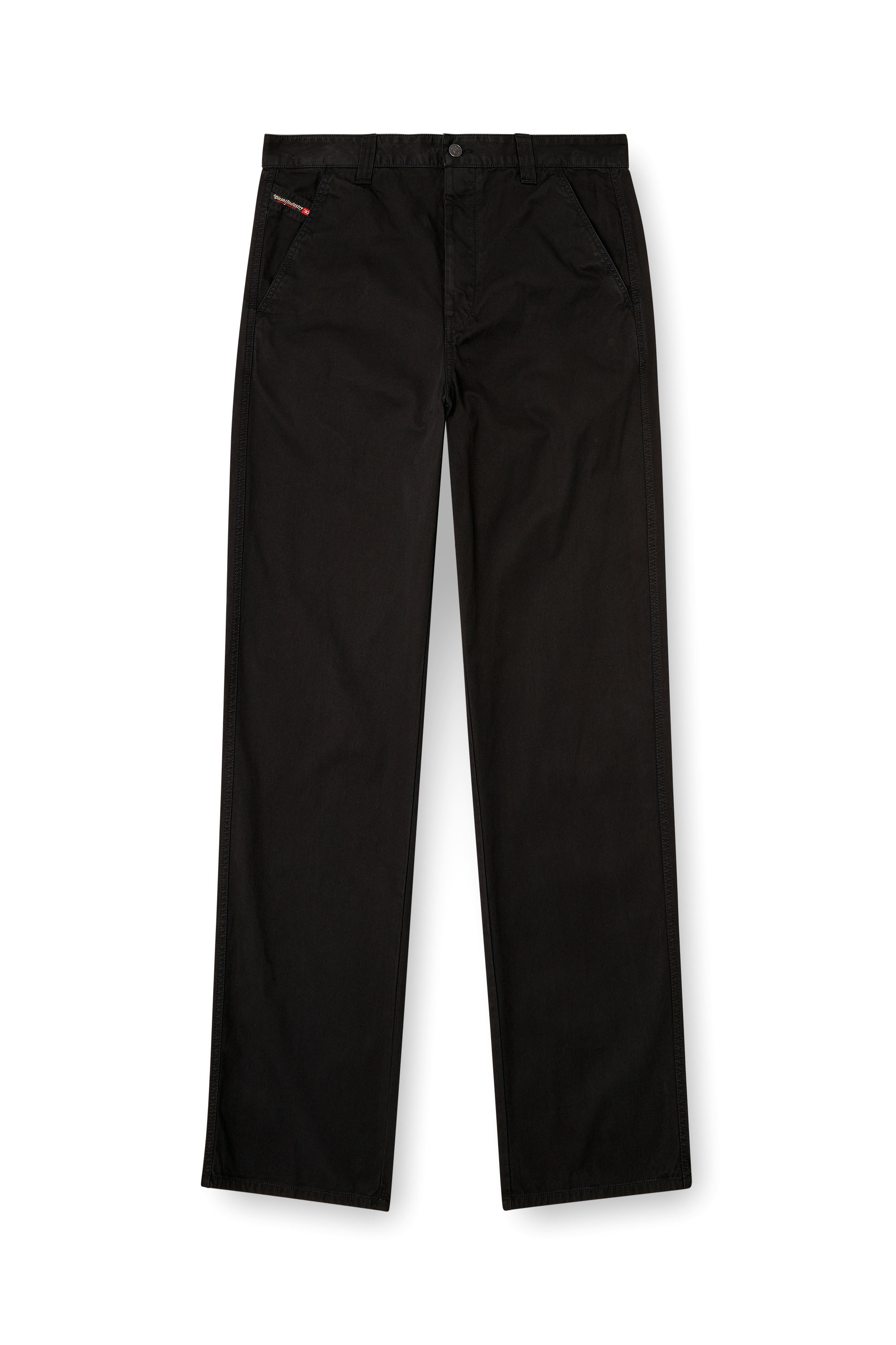 Diesel - P-HANT-CHINO, Pantaloni chino Uomo in Nero - 2