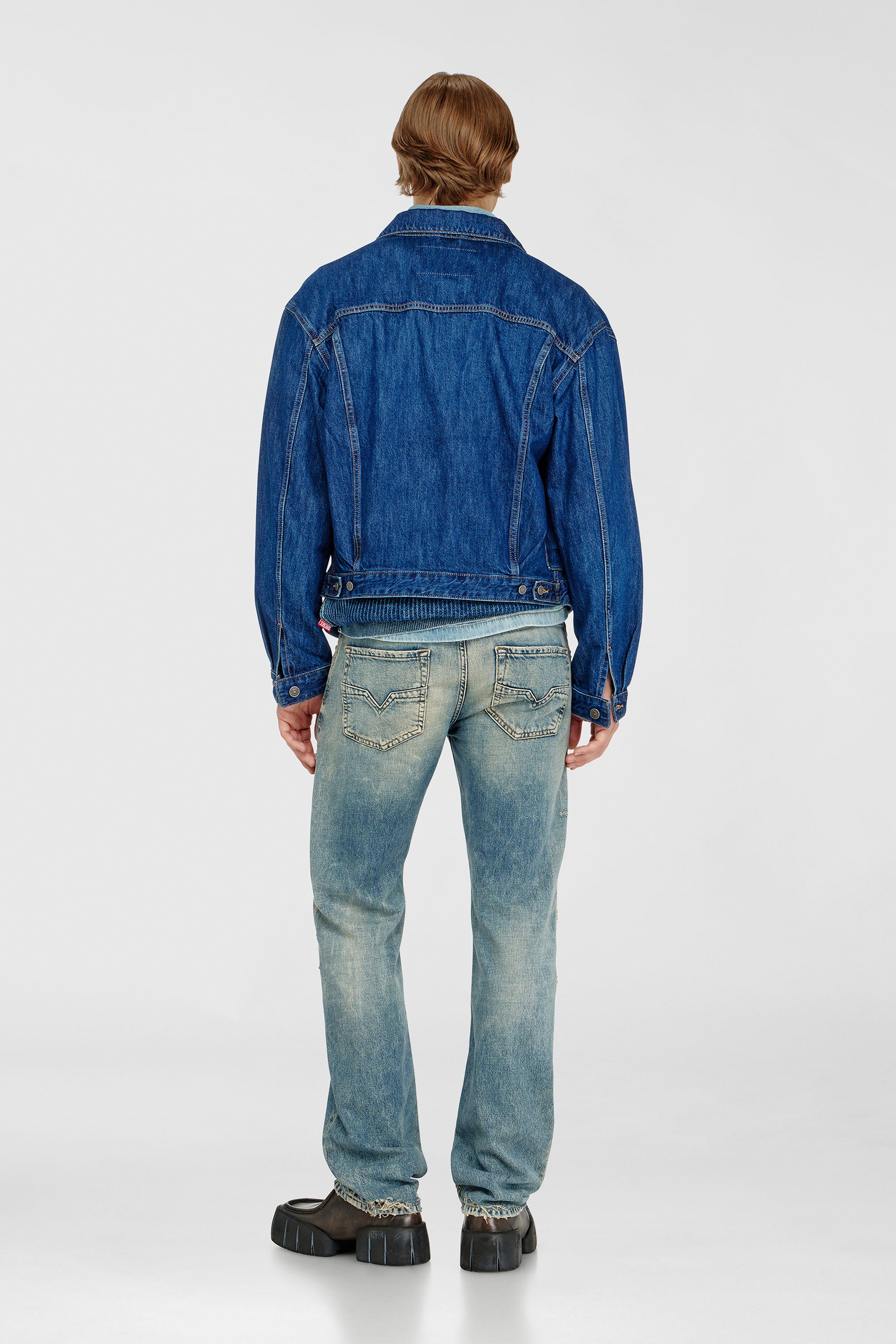 Diesel - Regular Jeans 1985 Larkee 09P62 Uomo, Blu medio - Image 3