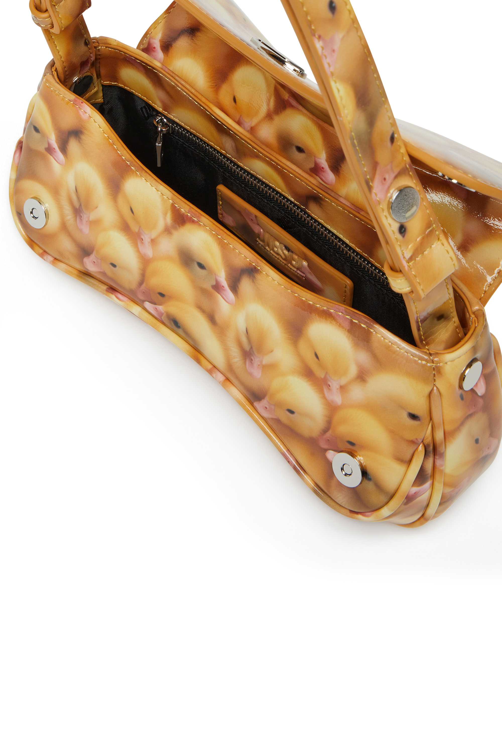 Diesel - PLAY CLUTCH, Play-Pochette brillante avec imprimé Femme in Jaune - 4