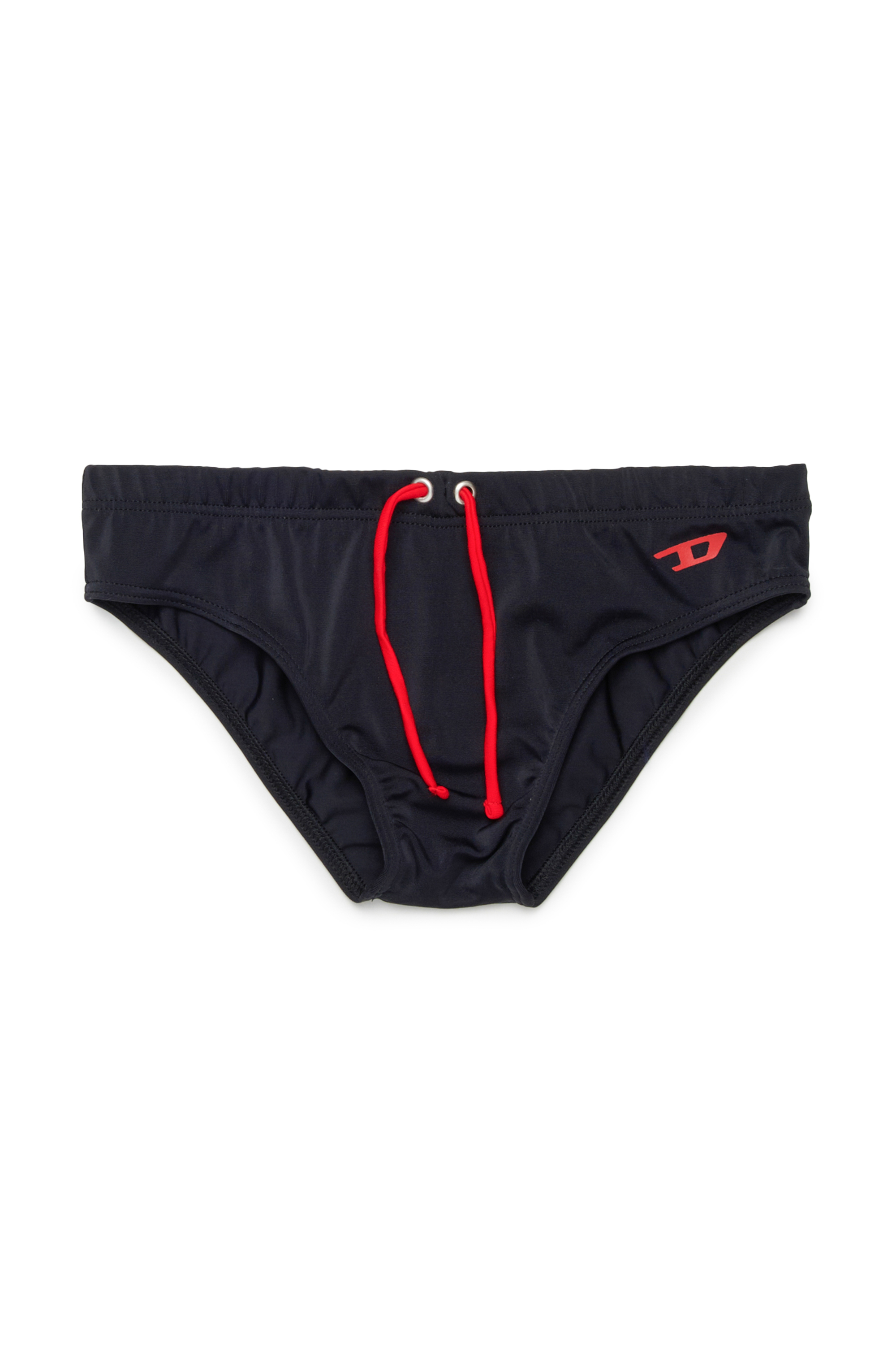 Diesel - MILARDY, Man's Swim briefs with adjustable drawstring in Black - 1