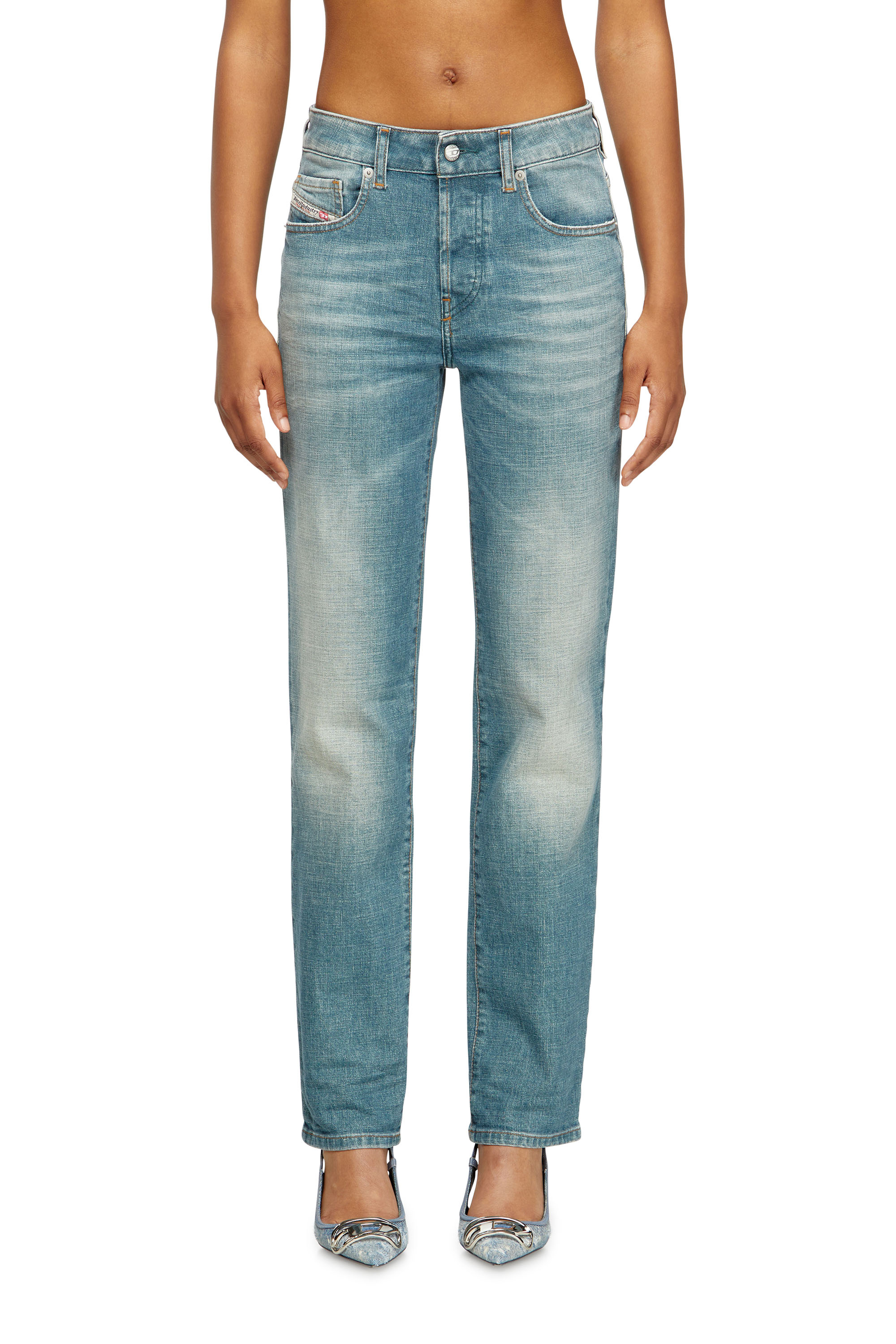 Diesel - Damen Regular Jeans 1989 D-Mine 09M58, Mittelblau - 1