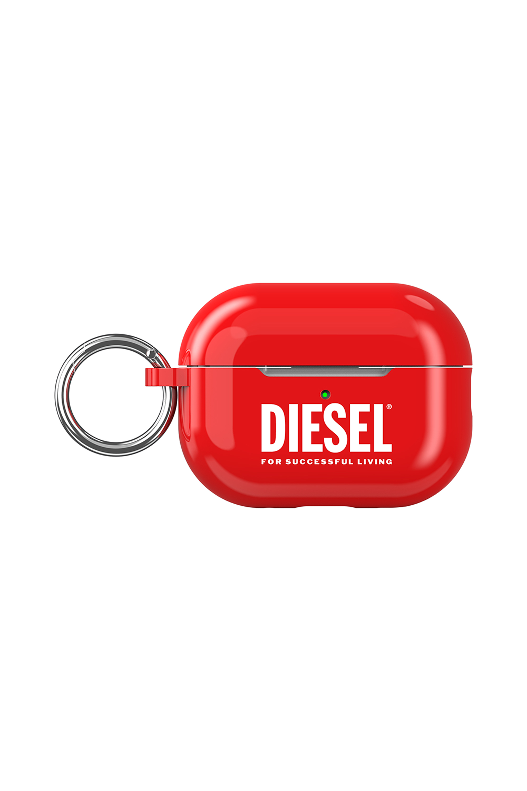 Diesel - 60066 AOP CASE, Unisex Cover per Airpods Pro/Pro 2 in Rosso - Image 1