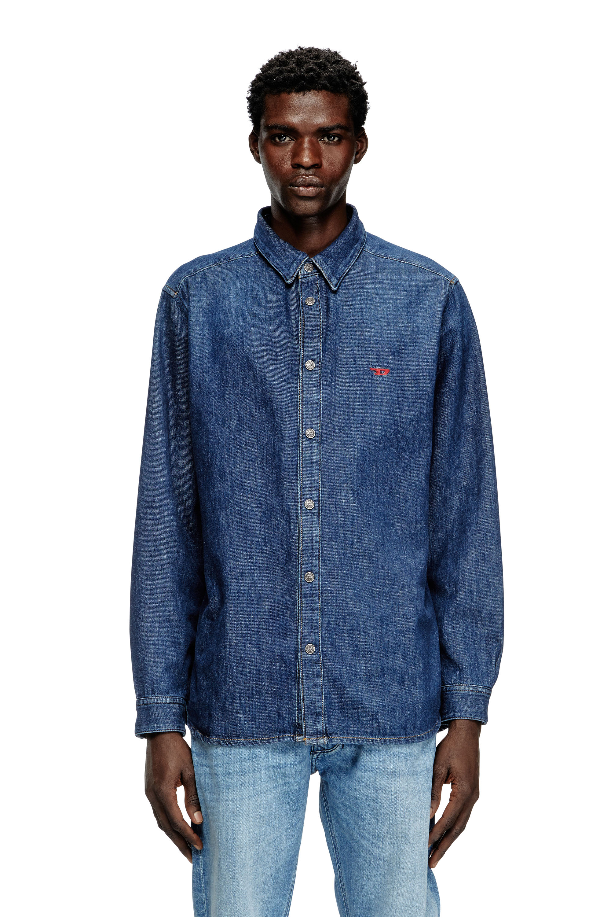 Diesel - D-SIMPLY, Chemise en denim Homme in Bleu - 1