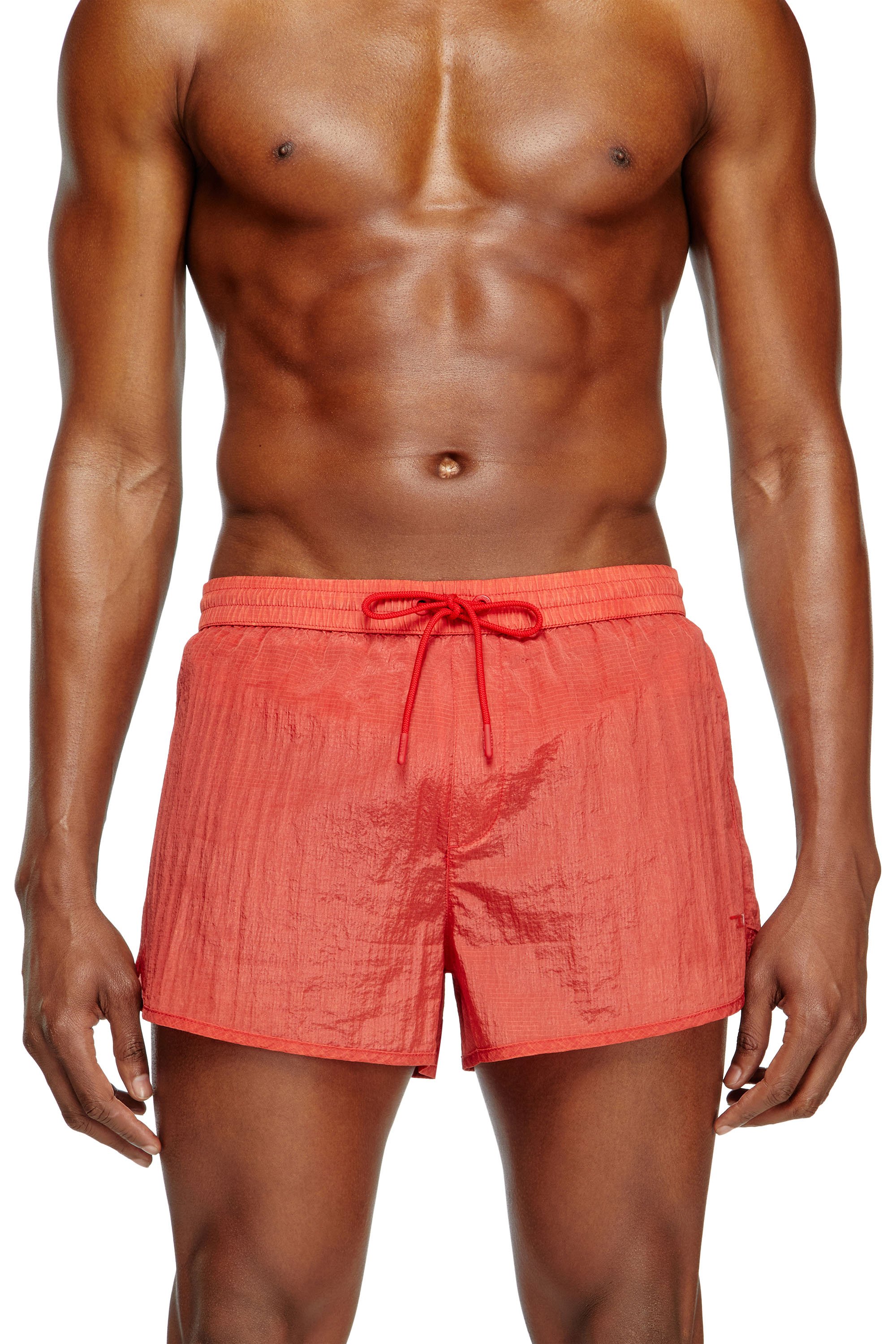 Diesel - OLIVER-30-D-POP, Pantaloncini da mare in ripstop trattato Uomo in Rosso - 2