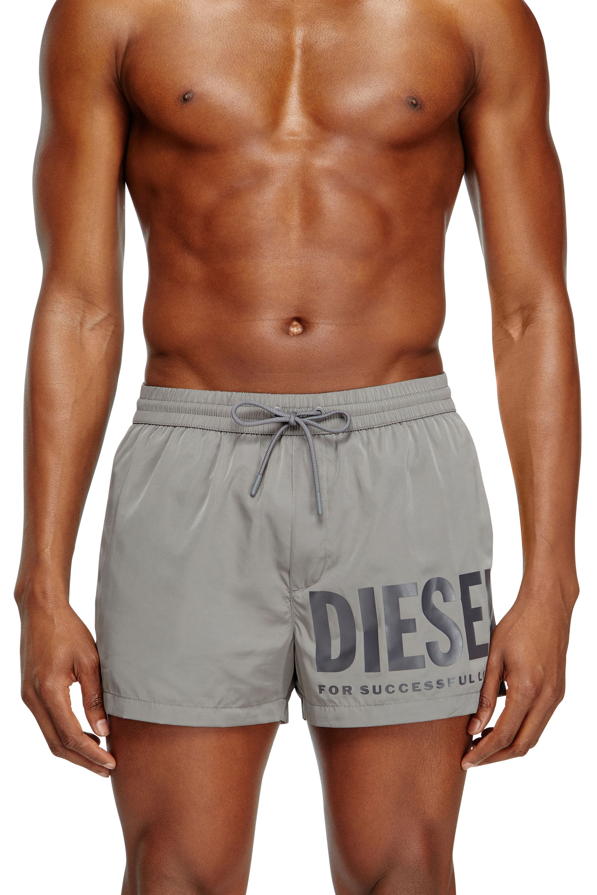 Diesel - MARIO-34-D-CORE, Short de bain avec logo imprimé Homme in Gris - 2