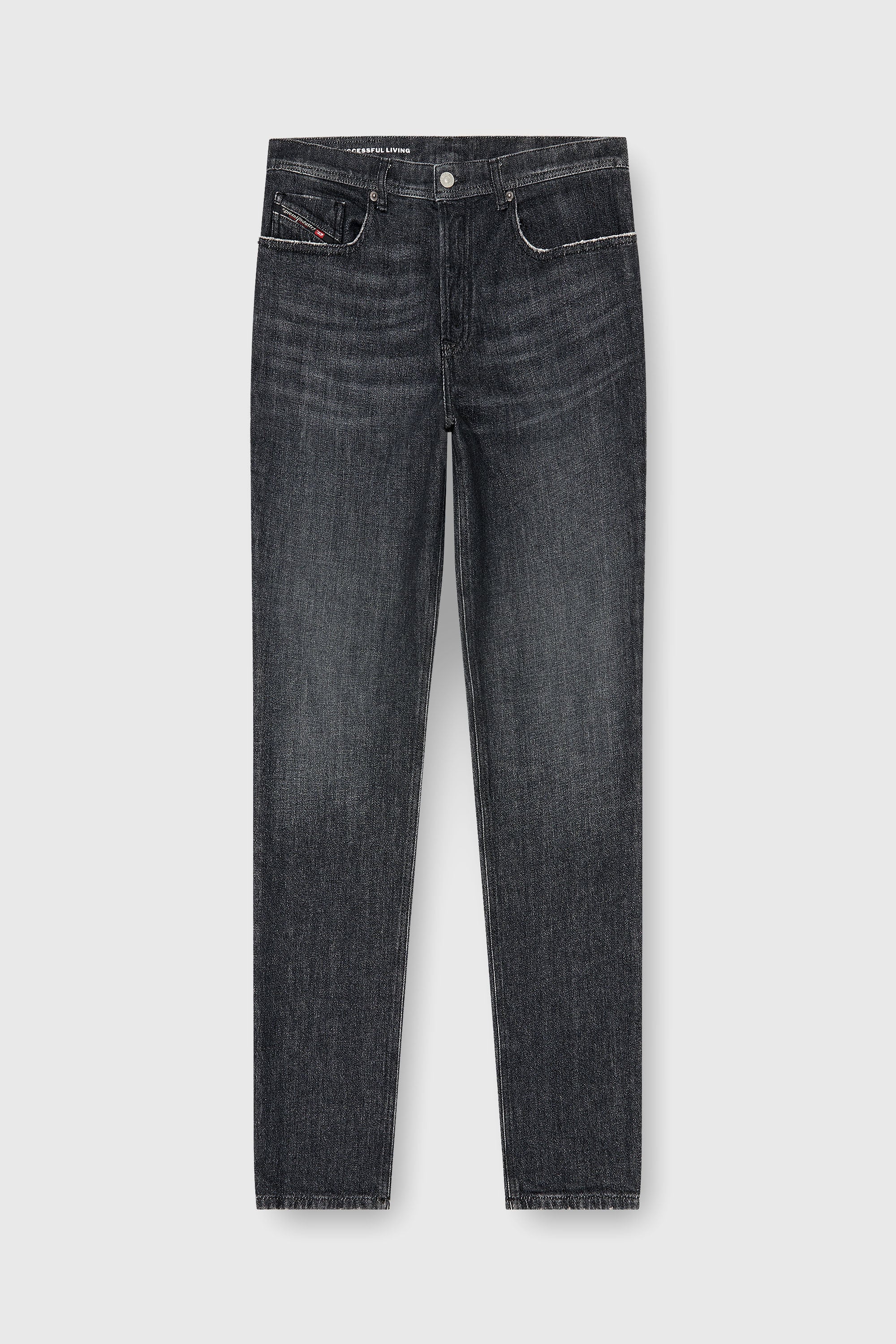 Diesel - Regular Jeans 2023 D-Finitive 09P79 Homme, Noir/Gris fonc&eacute; - Image 2