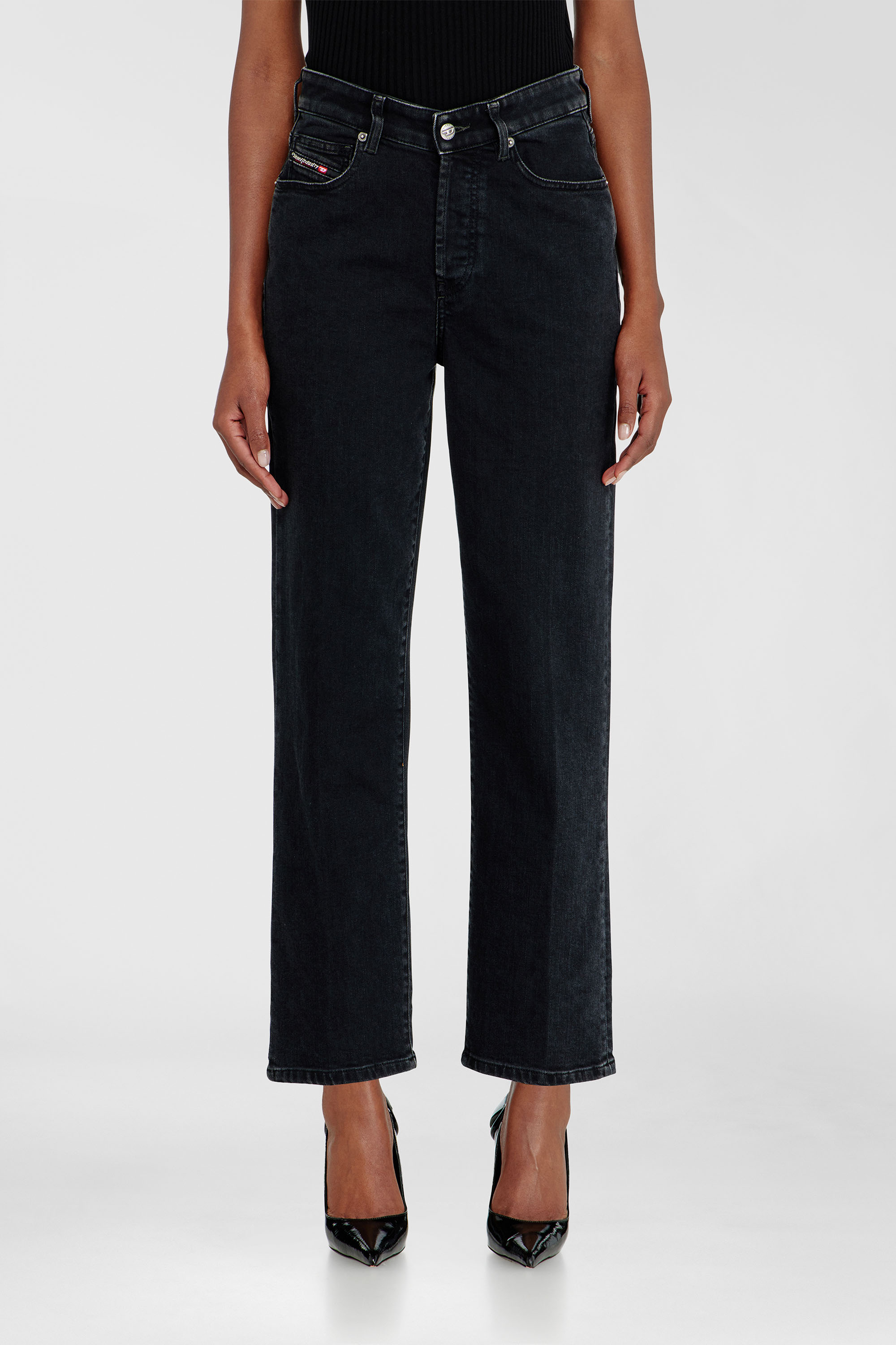 Diesel - Regular Jeans 1981 D-Went 09N89 Femme, Noir/Gris fonc&eacute; - Image 2