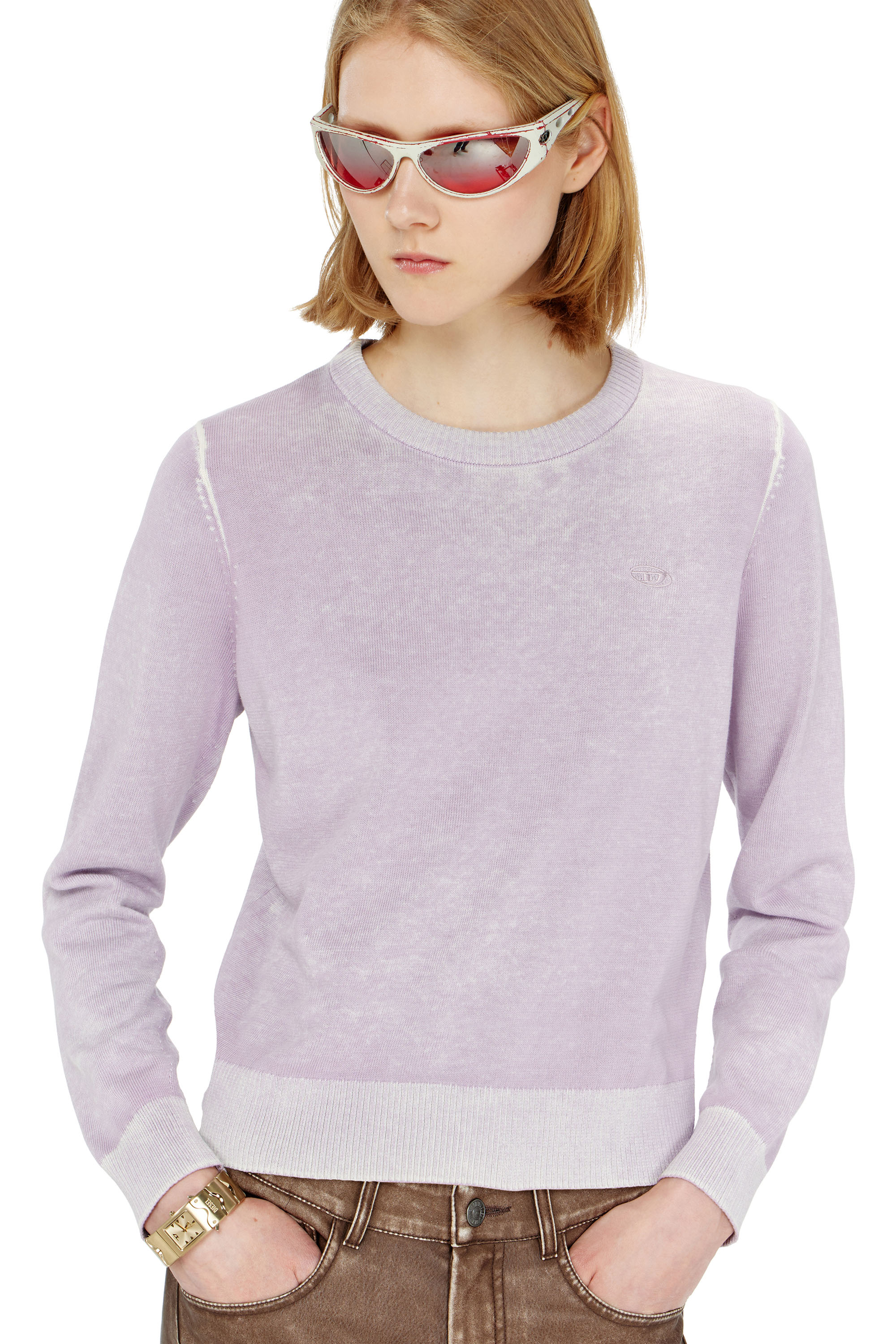Diesel - M-LOVRE, Maglia con stampa interna sfumata Donna in ToBeDefined - 5