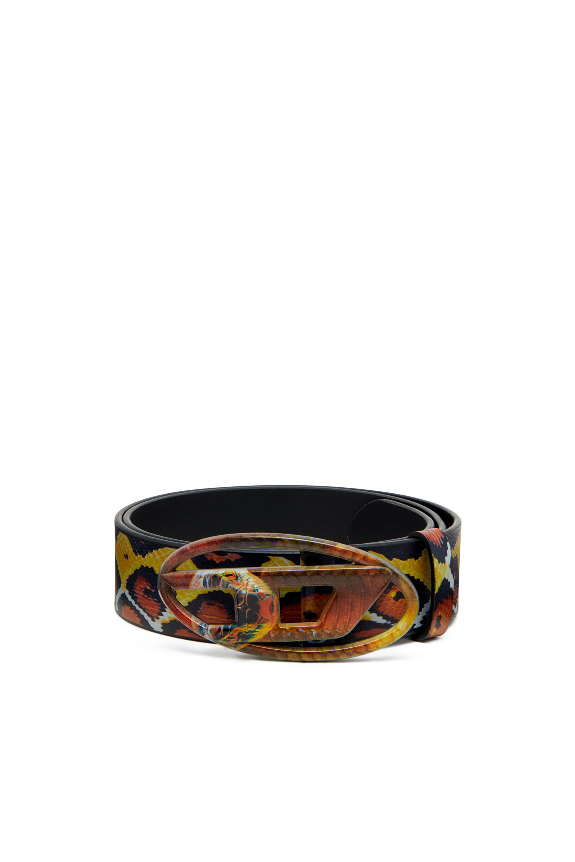 Diesel - CNY-B-1DR, Ceinture avec motif serpent Mixte in Polychrome - 1