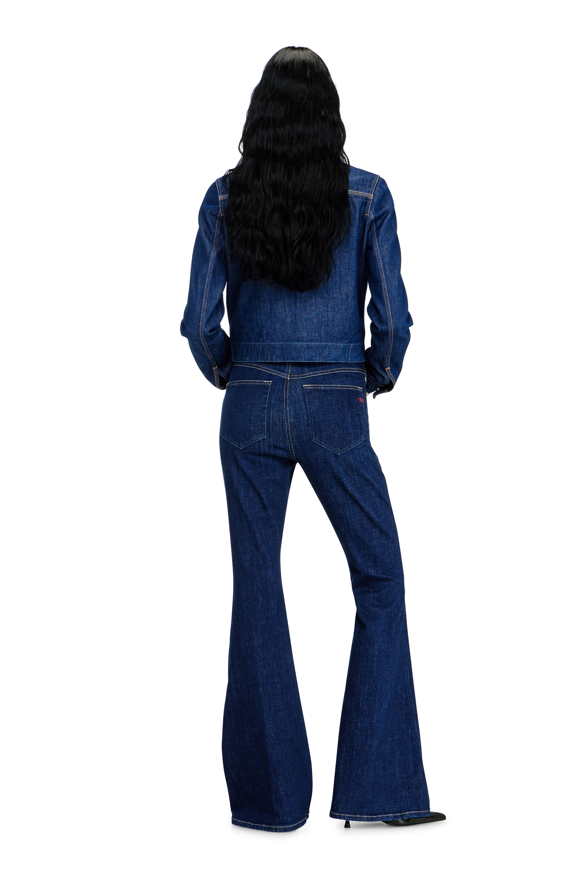 Diesel - Bootcut Jeans 1973 D-Partt 09Q03 Donna, Blu Scuro - Image 3