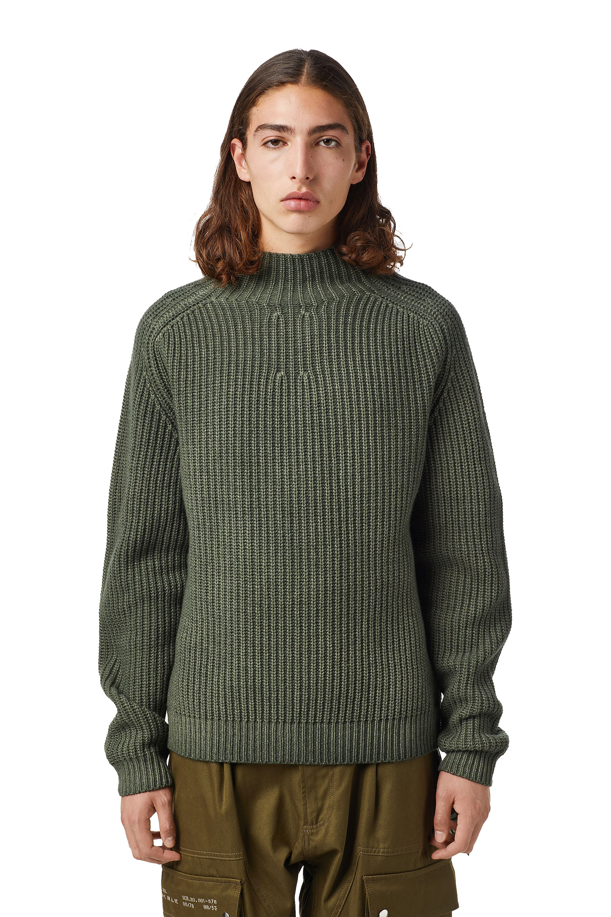 K-CLEVELAND, Vert Militaire - Pull Maille