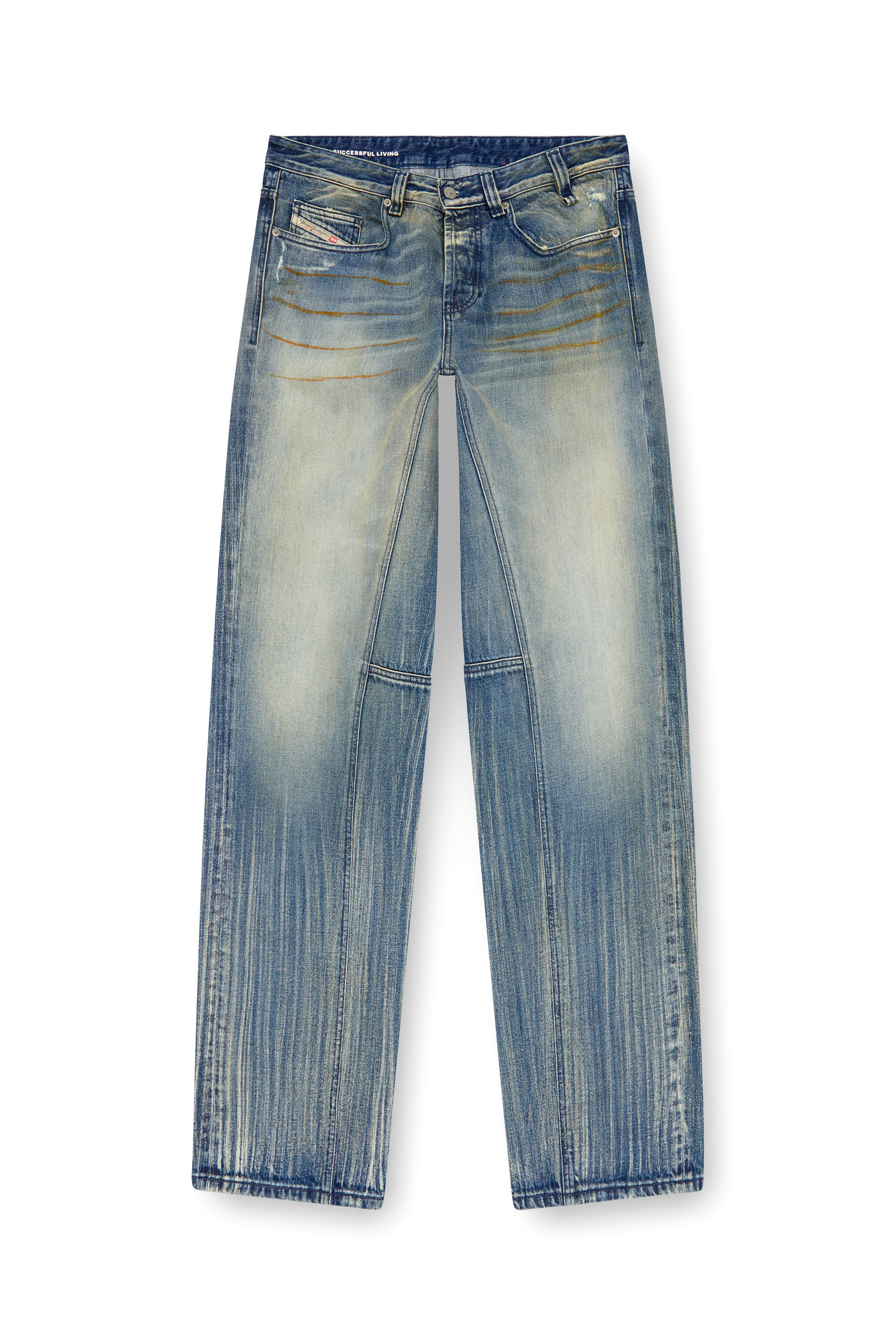 Diesel - Uomo Straight Jeans 2001 D-Macro 09I97, Blu medio - Image 5