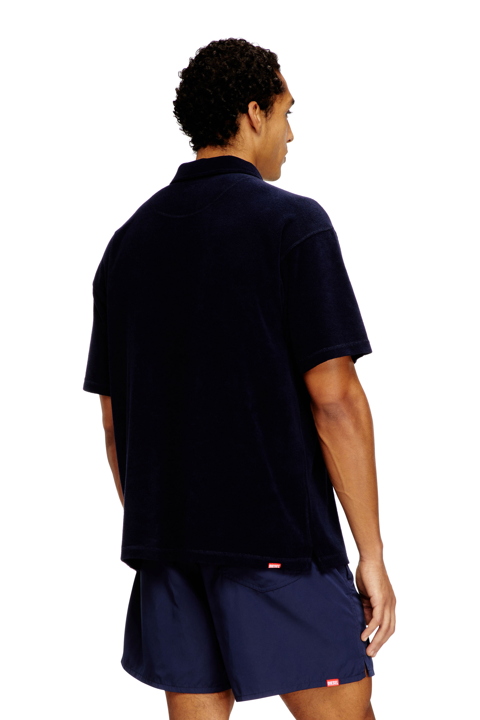 Diesel - JOSHUA-D-CORE, Herren Frottee-Baumwoll-Poloshirt in null - 4