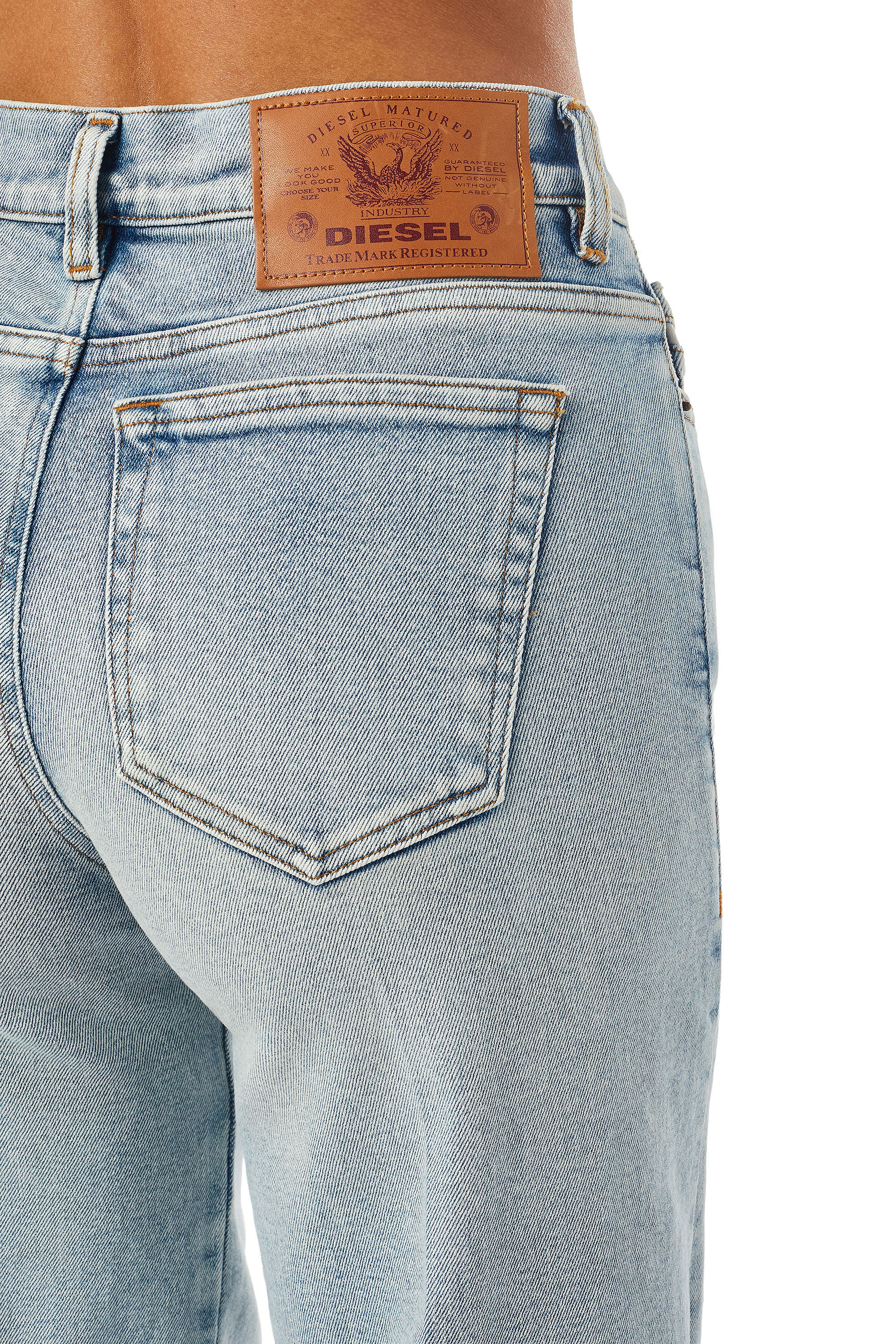 Diesel - 1978 09C08 Bootcut and Flare Jeans, Blu Chiaro - Image 4