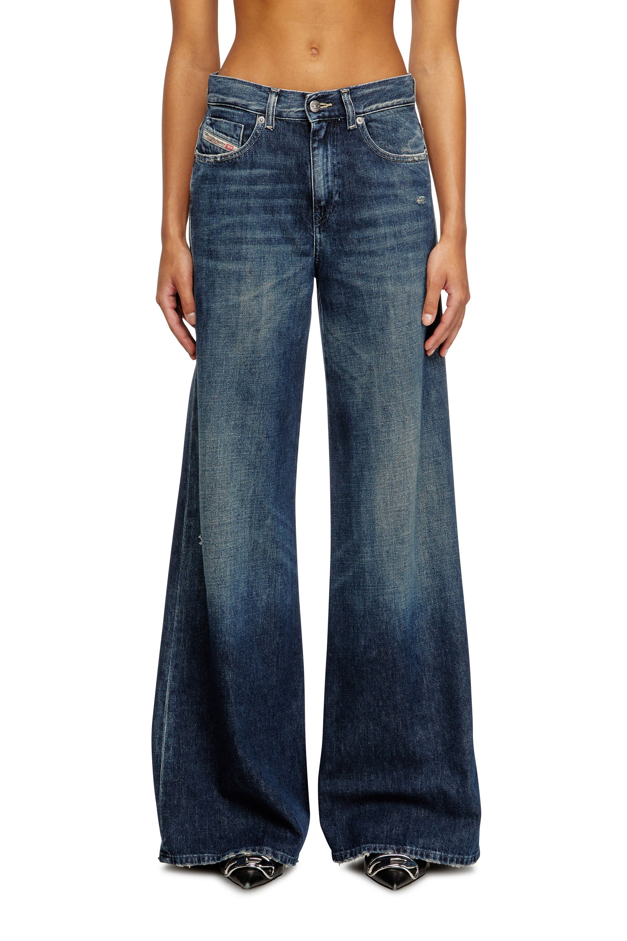 Diesel - Damen Flare Jeans 1978 D-Akemi 09N70, Dunkelblau - 1