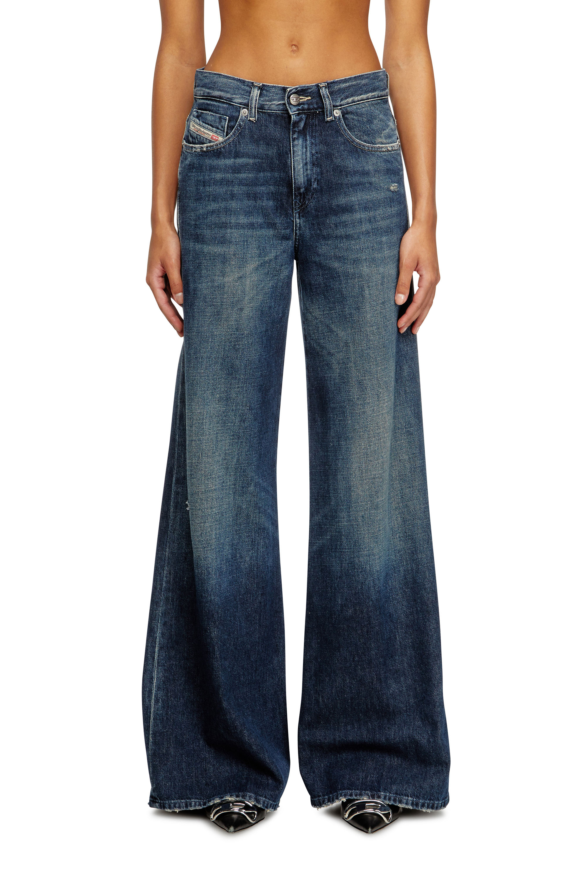 Diesel - Flare Jeans 1978 D-Akemi 09N70 Femme, Bleu Foncé - Image 3