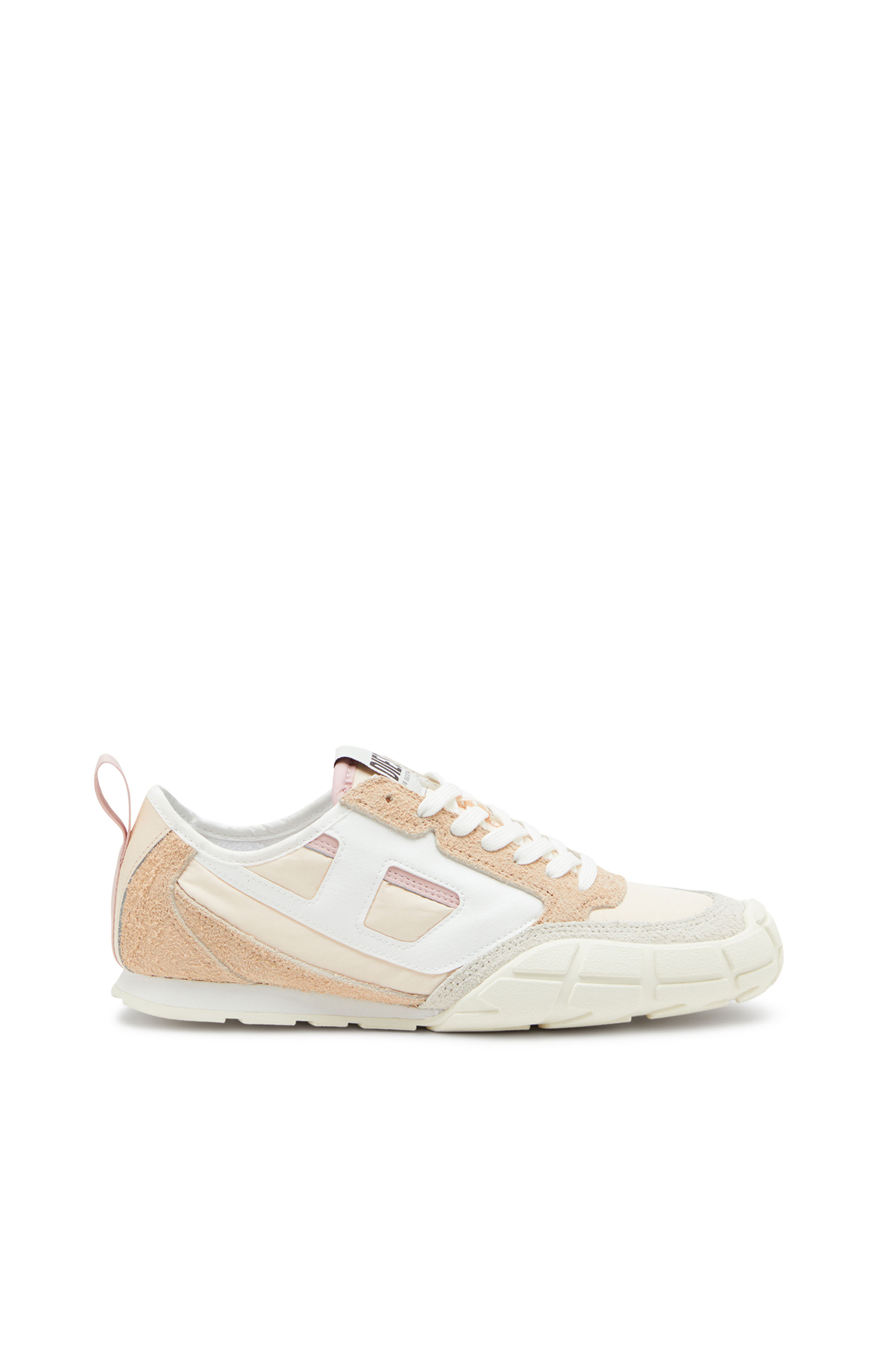 Diesel - S-PAGODHA LOW W, S-Pagodha-Sneaker in pelle, suede e ripstop Donna in Beige - 1