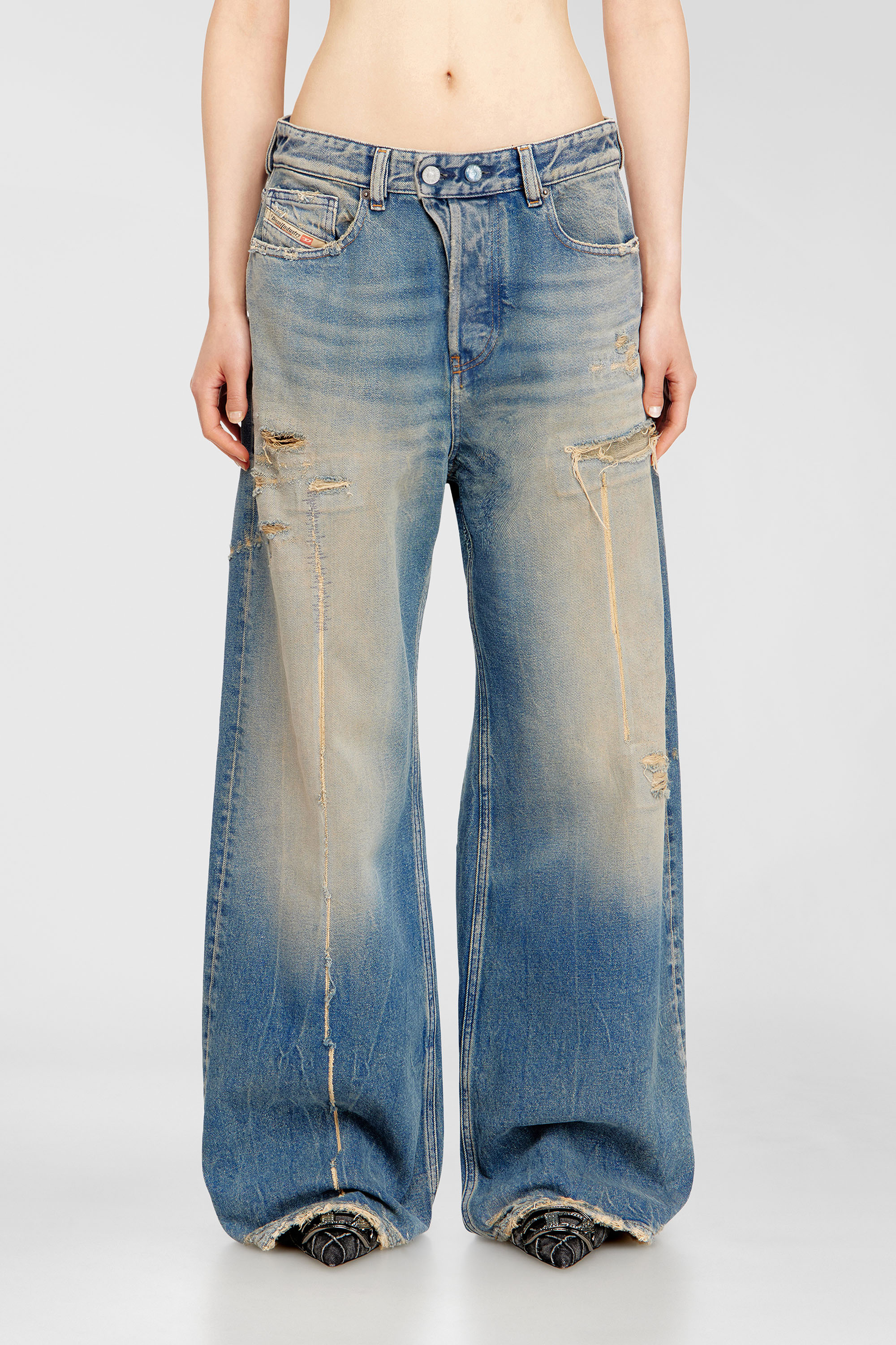 Diesel - Relaxed Jeans 1996 D-Sire 09N29 Mixte, Bleu moyen - Image 2