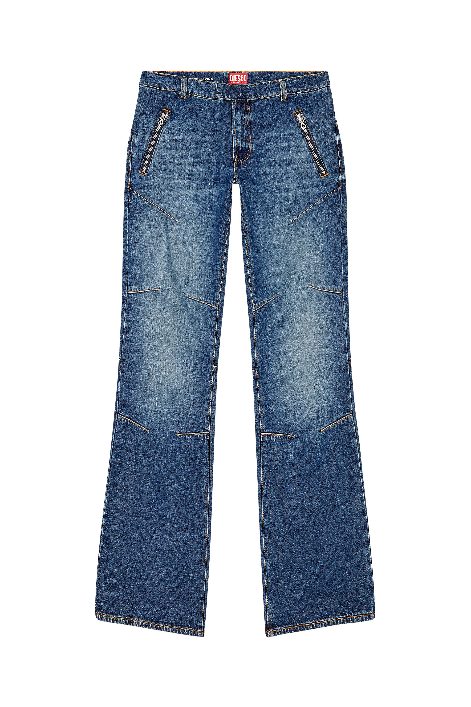Diesel - Straight Jeans D-Ismis 0HJAW, Blu Scuro - Image 5