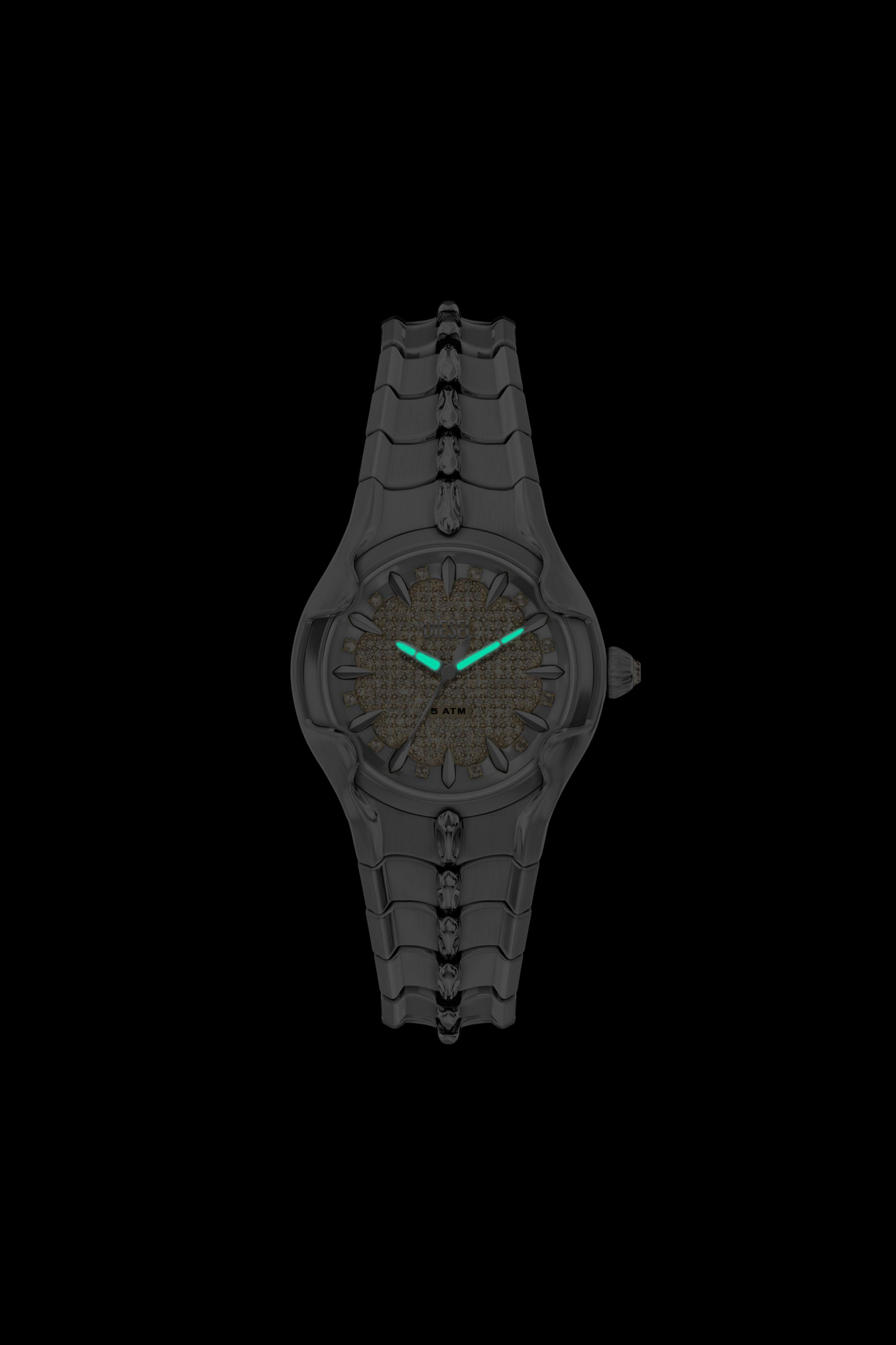Diesel - DZ5631 WATCH, Montre Vert en acier inoxydable Homme in Gris argent&eacute; - 6