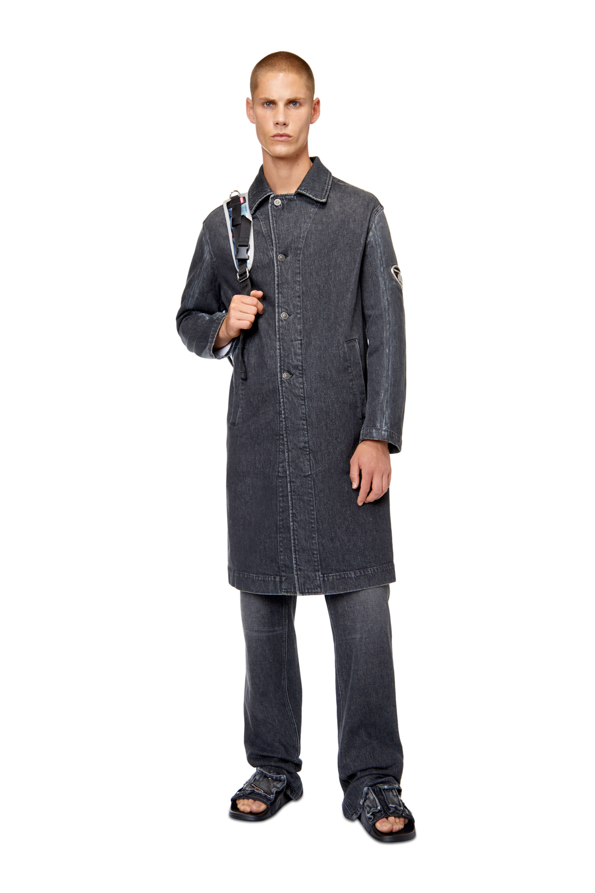 Diesel - D-ROKU-LONG-FSC1, Nero/Grigio scuro - Image 1