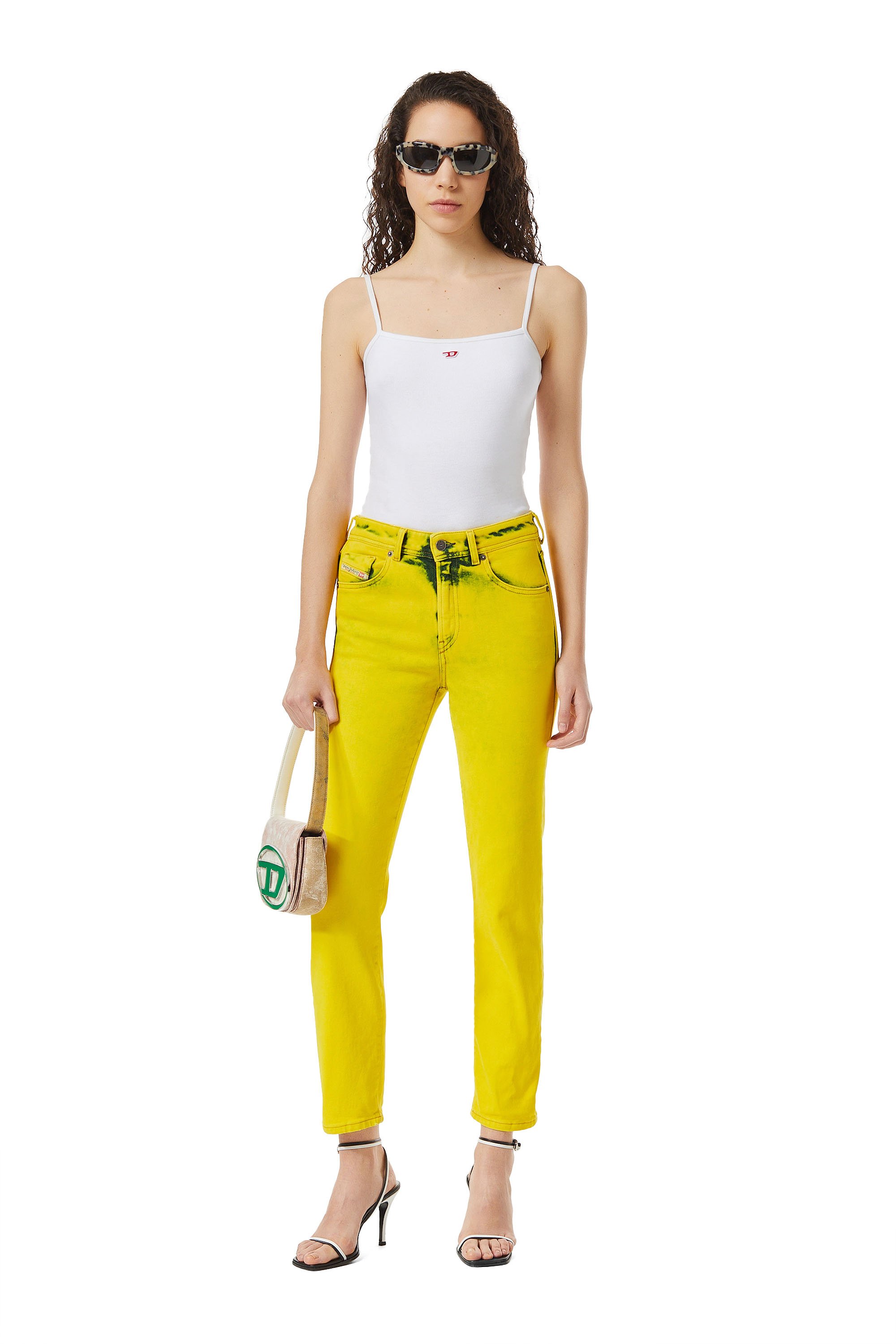 Diesel - 2004 09C95 Tapered Jeans, Giallo - Image 5