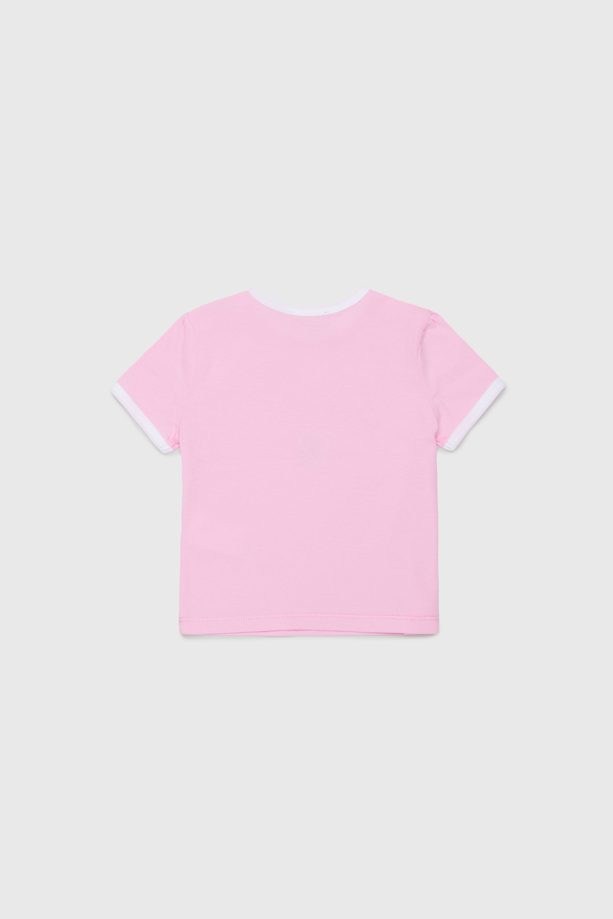 Diesel - TEPAB, T-shirt en coton avec logo effet paillet&eacute; Femme in Rose - 2