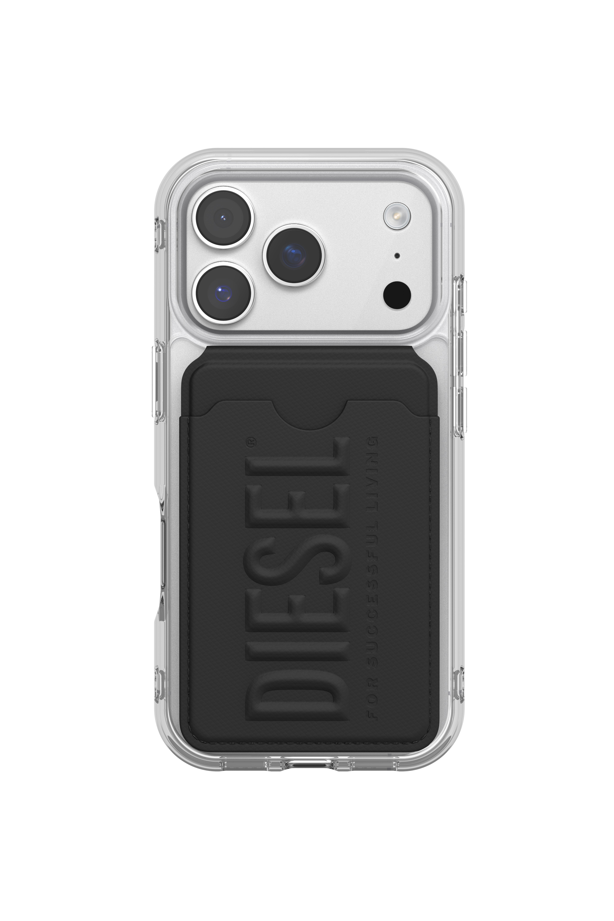 Diesel - 60449  CREDIT CARD HOLDER, Unisex 3D Biscotto Magsafe Kartenhalter-Ständer in Schwarz - 2
