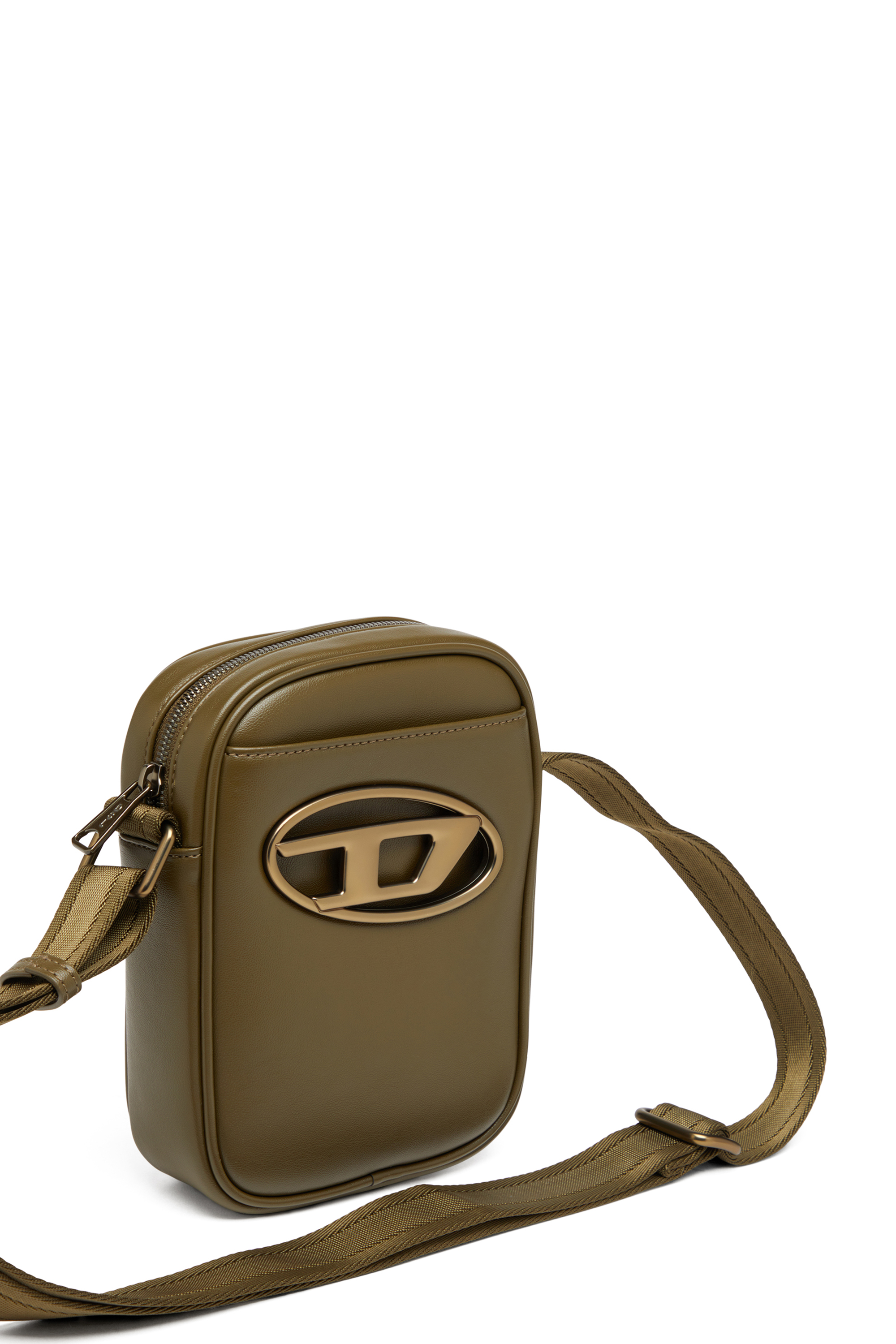 Diesel - HOLI-D CROSSBODY, Holi-D-Sac à bandoulière en PU et néoprène Homme in Vert - 5