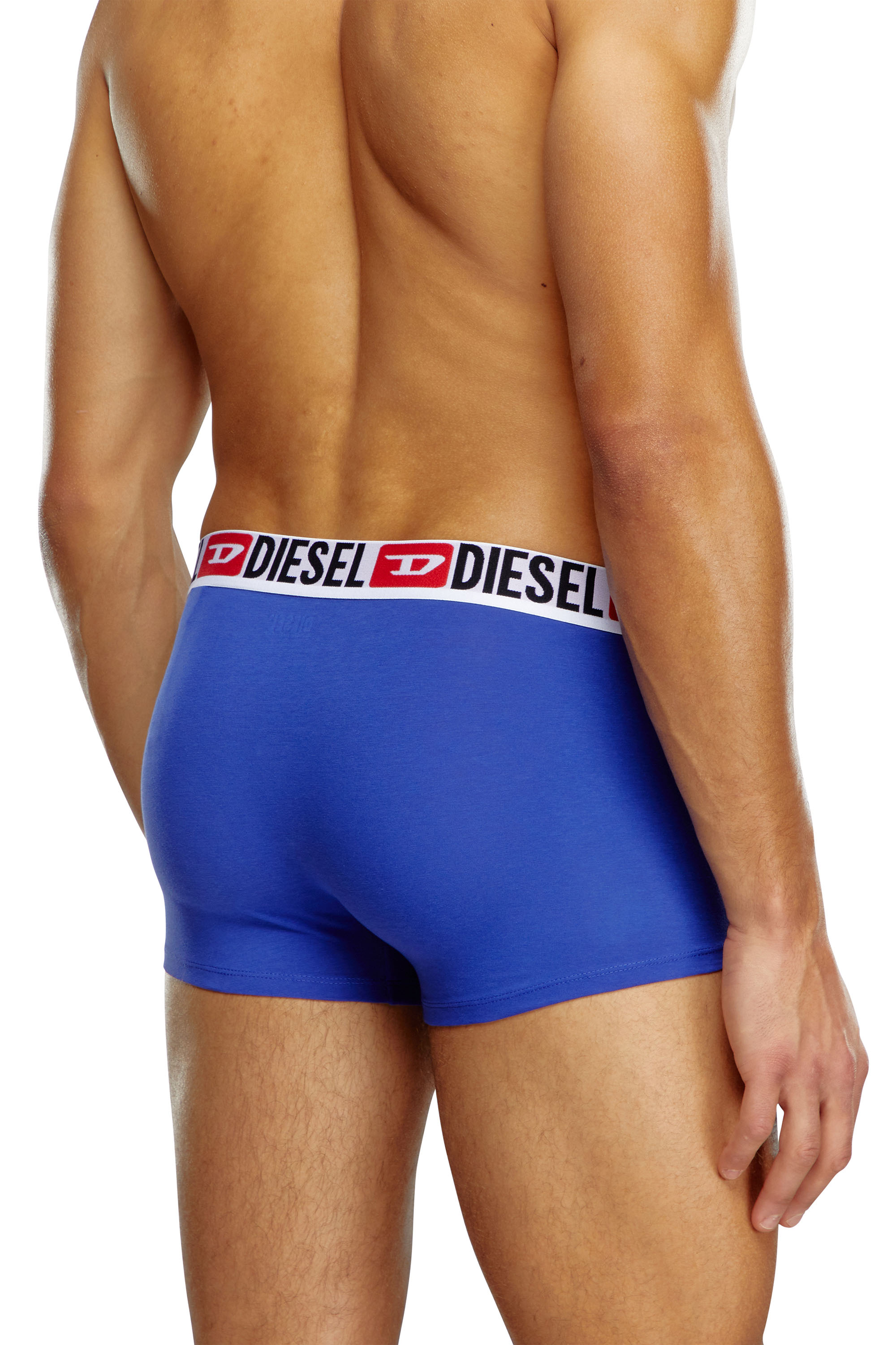 Diesel - UMBX-DAMIENTHREEPACK, Uomo Set di tre boxer lunghi con elastico in vita con logo all-over in Multicolor - Image 3